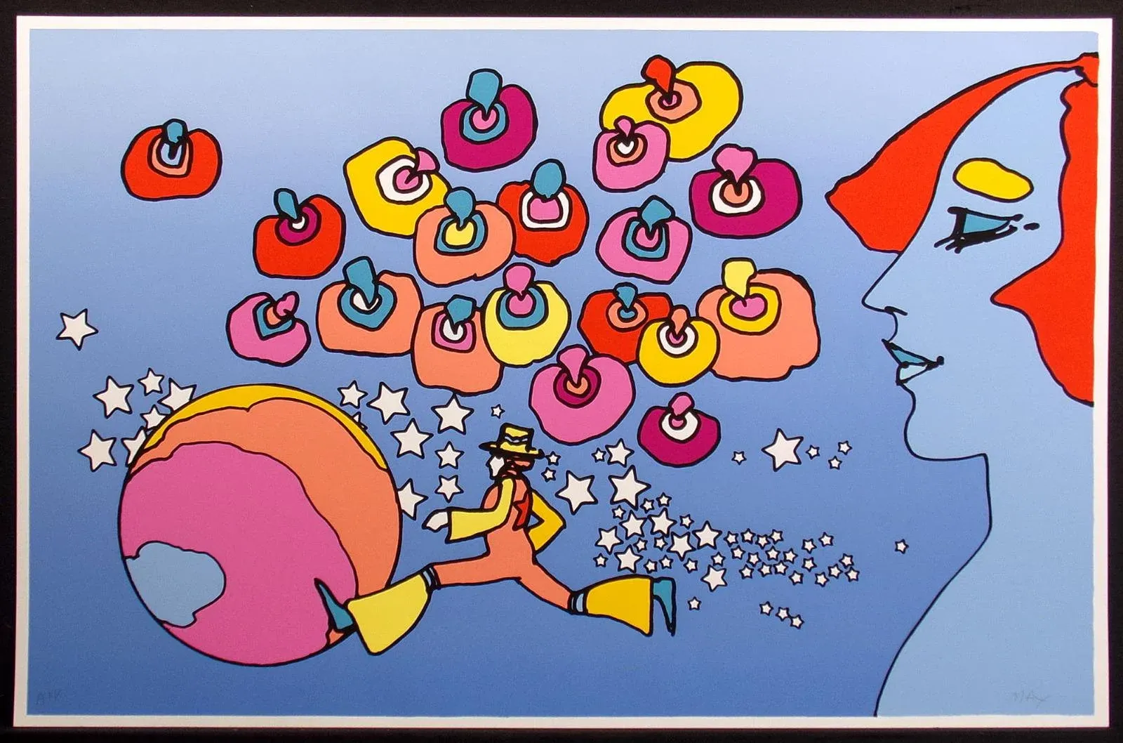 絵画 SILVER SCREEN STARS Peter Max 