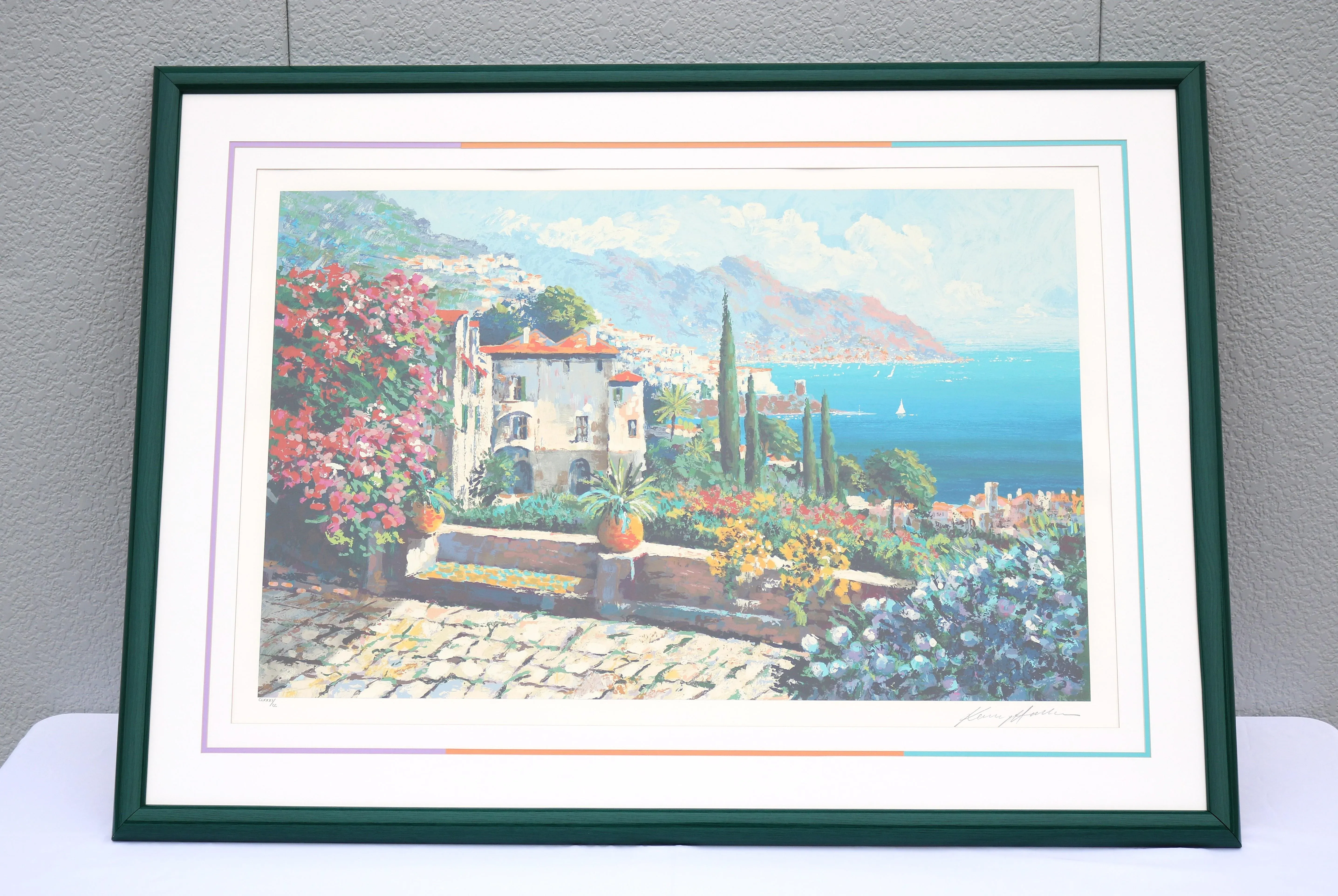1980's Kerry Hallam Amalfi Coast Mediterranean Limited Edition