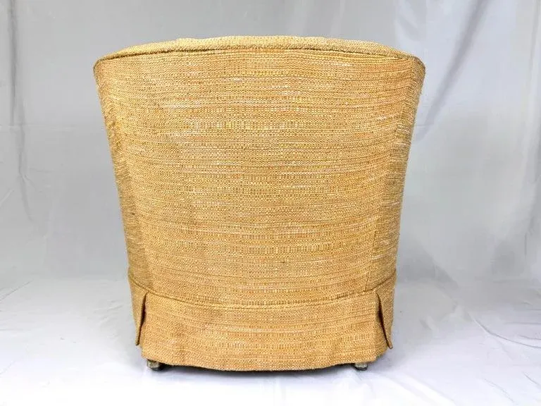 Mid Century Cube Chair on Castors