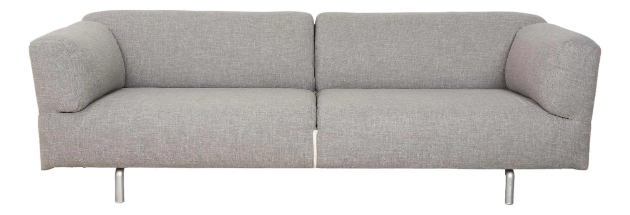 Met 250 3-Seater Sofa in Light Grey Fabric by Piero Lissoni for