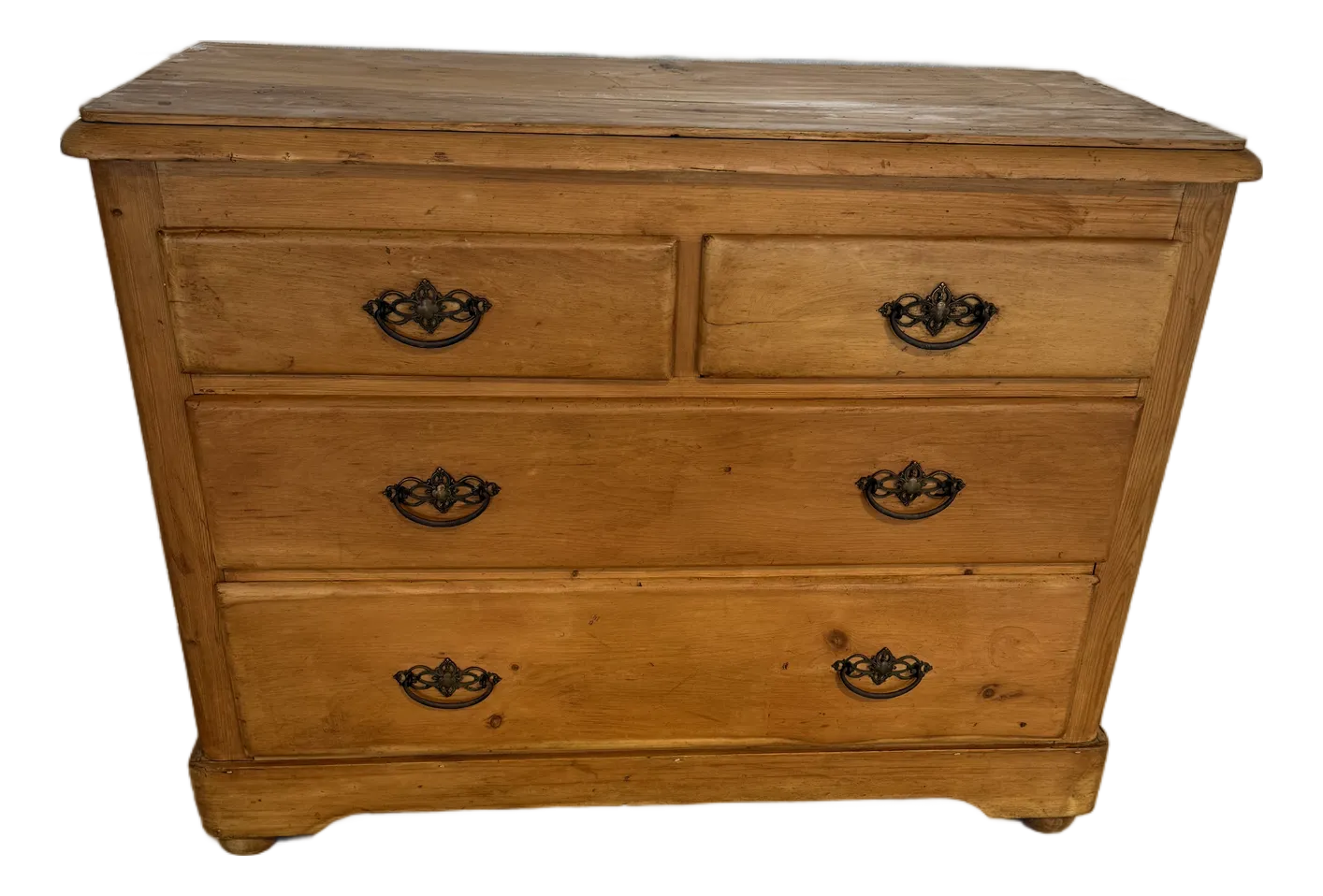 Two Over Two Drawers - Antique Pine Chest of Drawers From England
