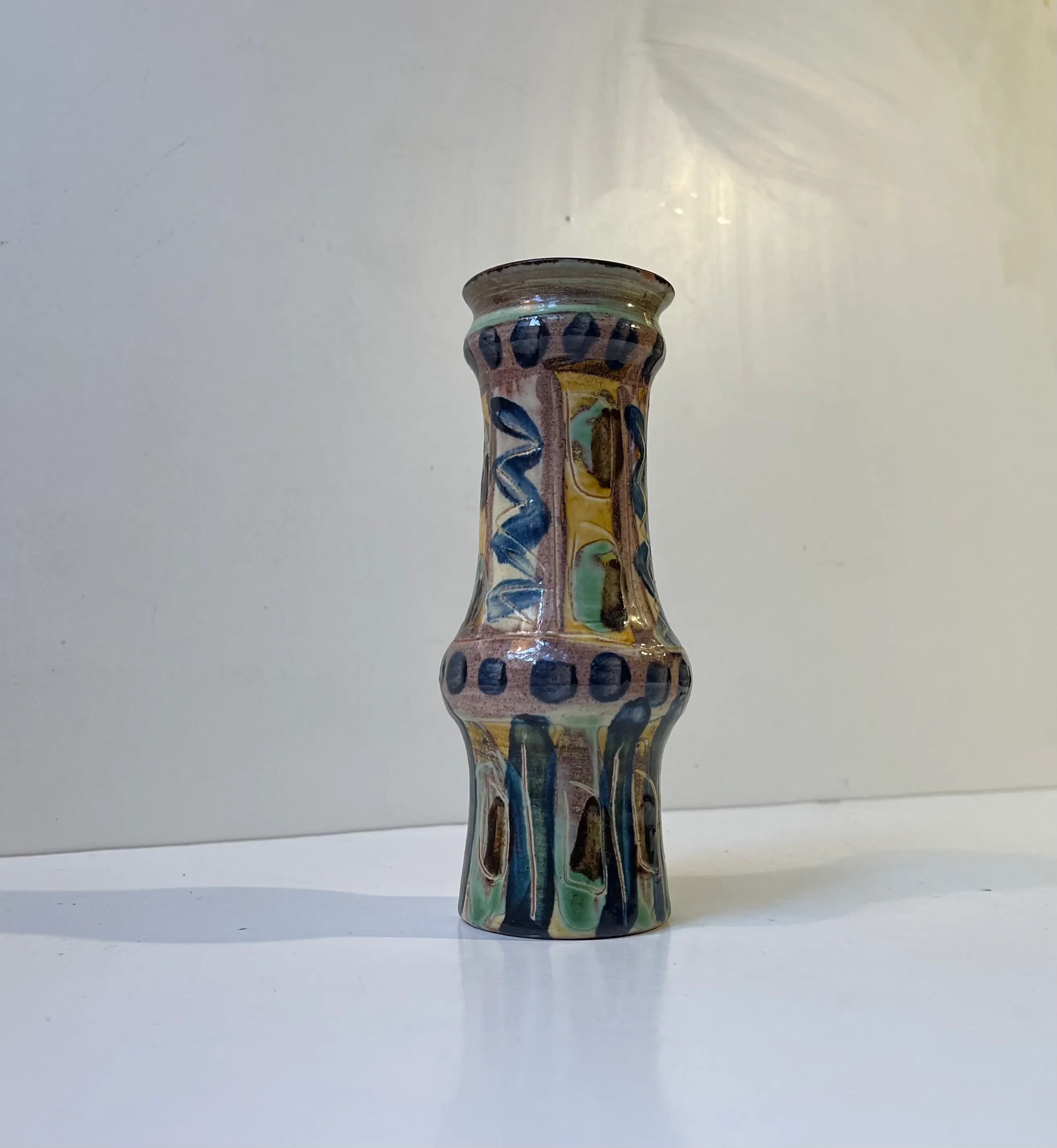 Vintage Naive Ceramic Vase by Jette Hellerøe, 1970s