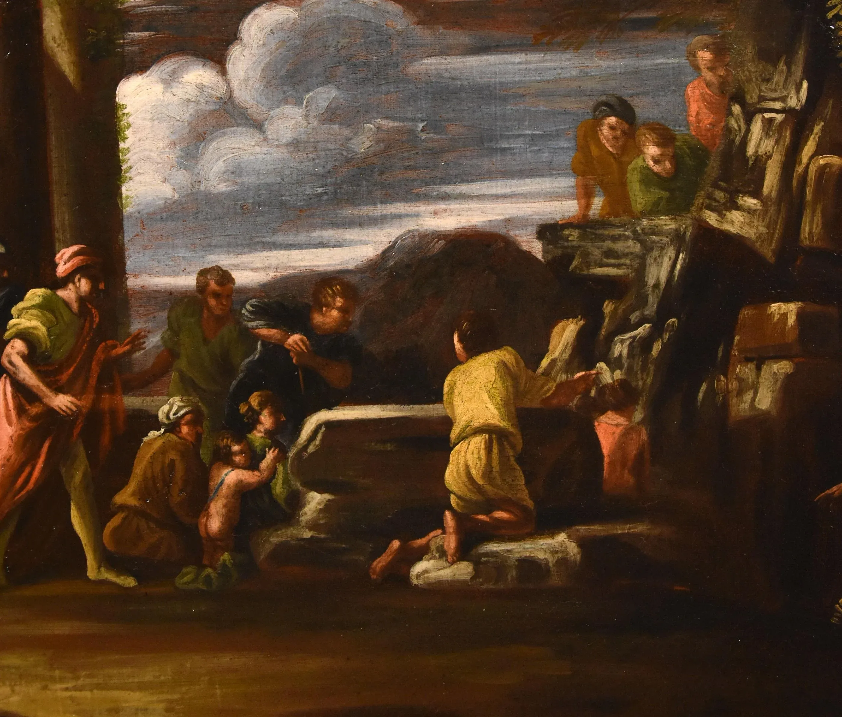 Salvator Rosa 24x18 Black Ornate Framed Double Matted Museum Art Print  Titled: Pythagoras Emerging from the Underworld (1662) - Walmart.com, image size:2800x2384