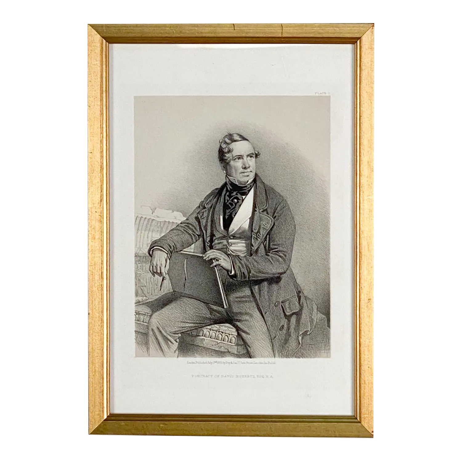 Self-Portrait of Roberts, Print, 19th Century