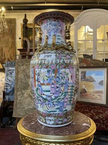 Large Hand Finished Oriental Vase