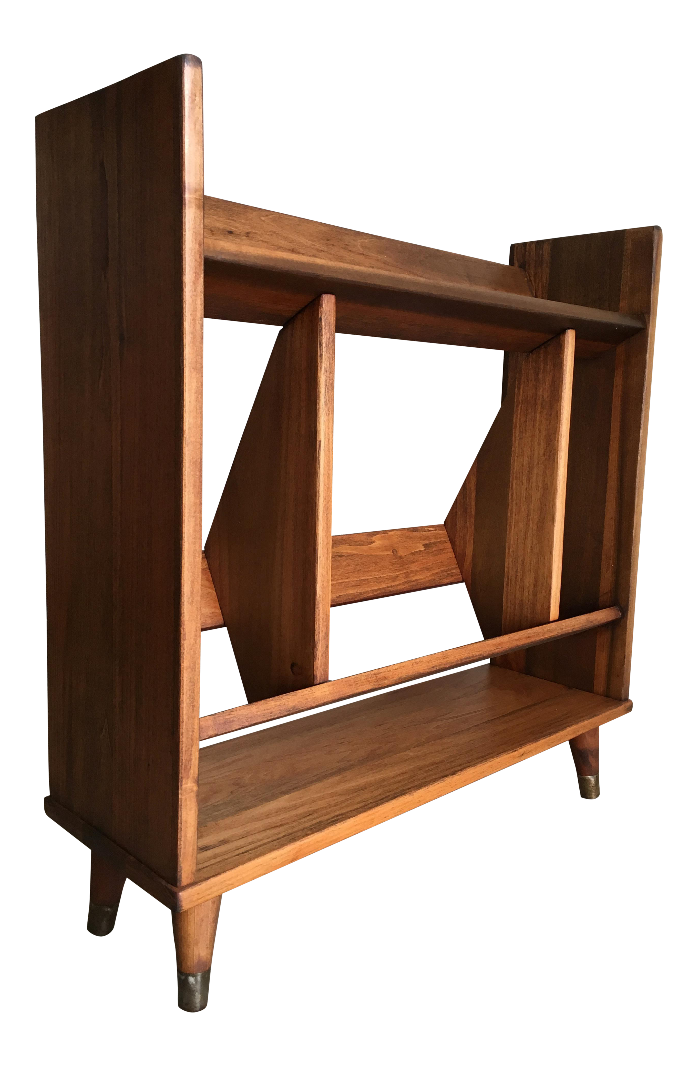 Vintage Mid Century Modern Bookcase | Chairish