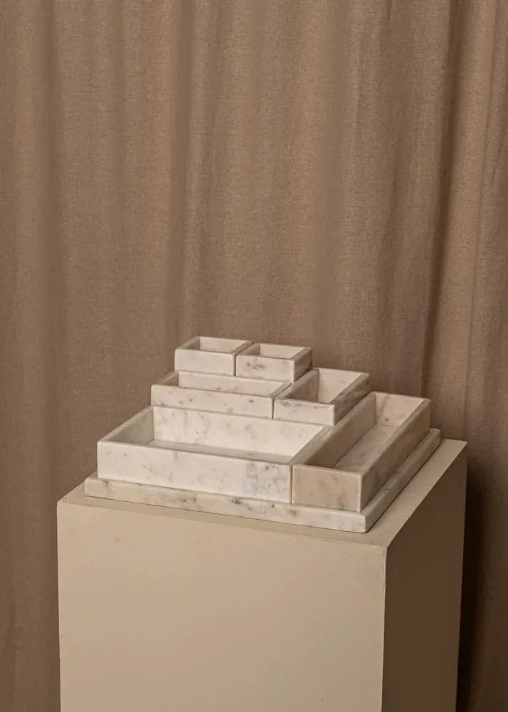 Civil Regime Navy Letterman Jacket Concrete Rose 2XL NWTLe Carré White Marble Organizer by Simone & Marcel