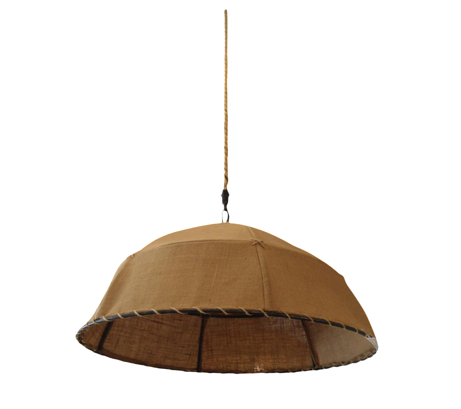 Restoration Hardware Burlap Pendant Light