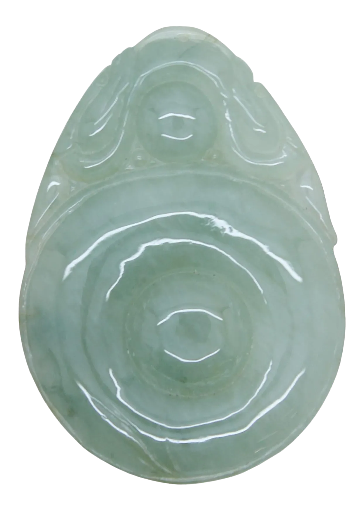 Round Shape Natural Green Jade Ornament Pendant Chairish