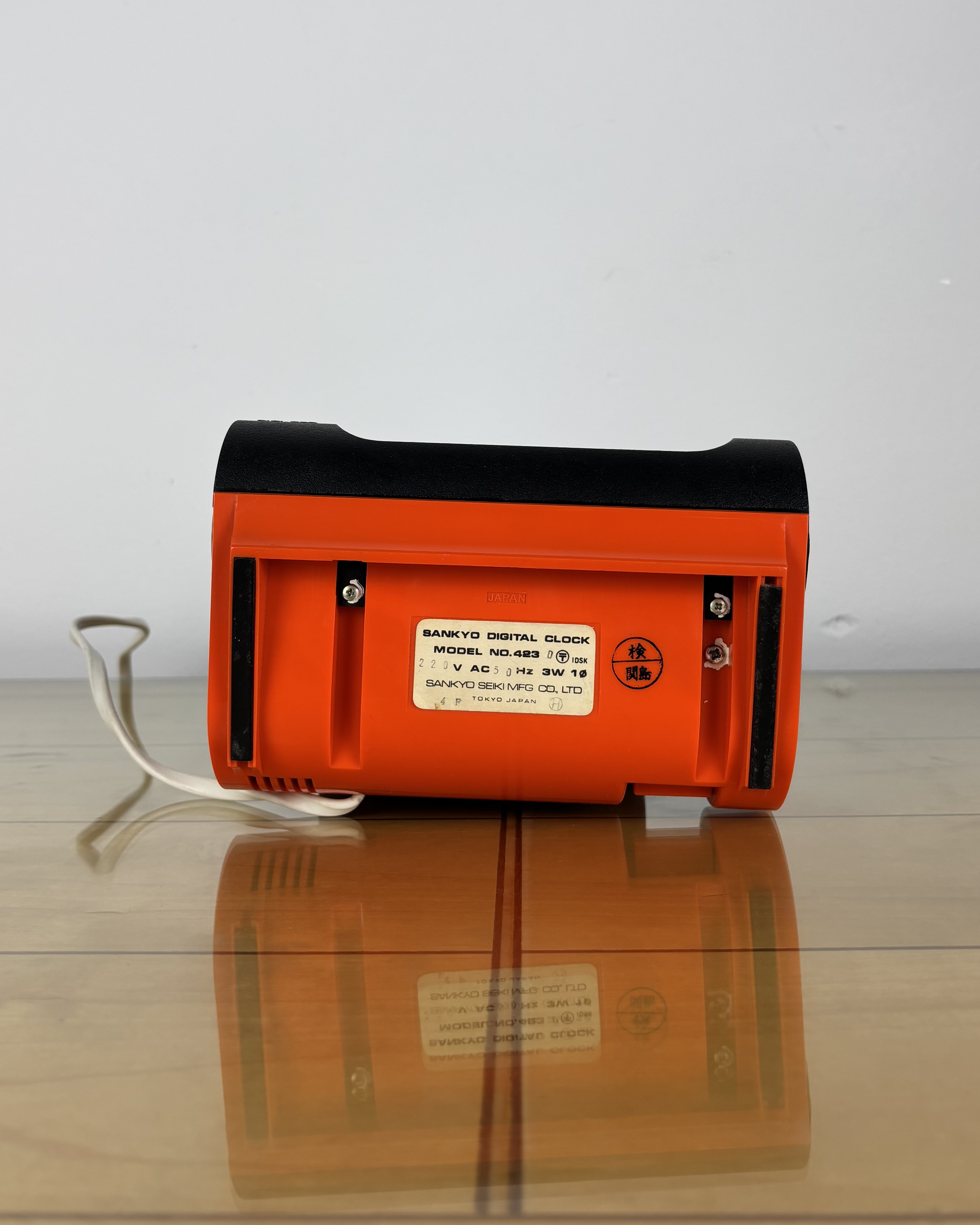 1977 デジタル 置き時計 ROKKO SANGYO Vintage Digi-Glo #423 Orange Digital Clock from Sankyo, 1976