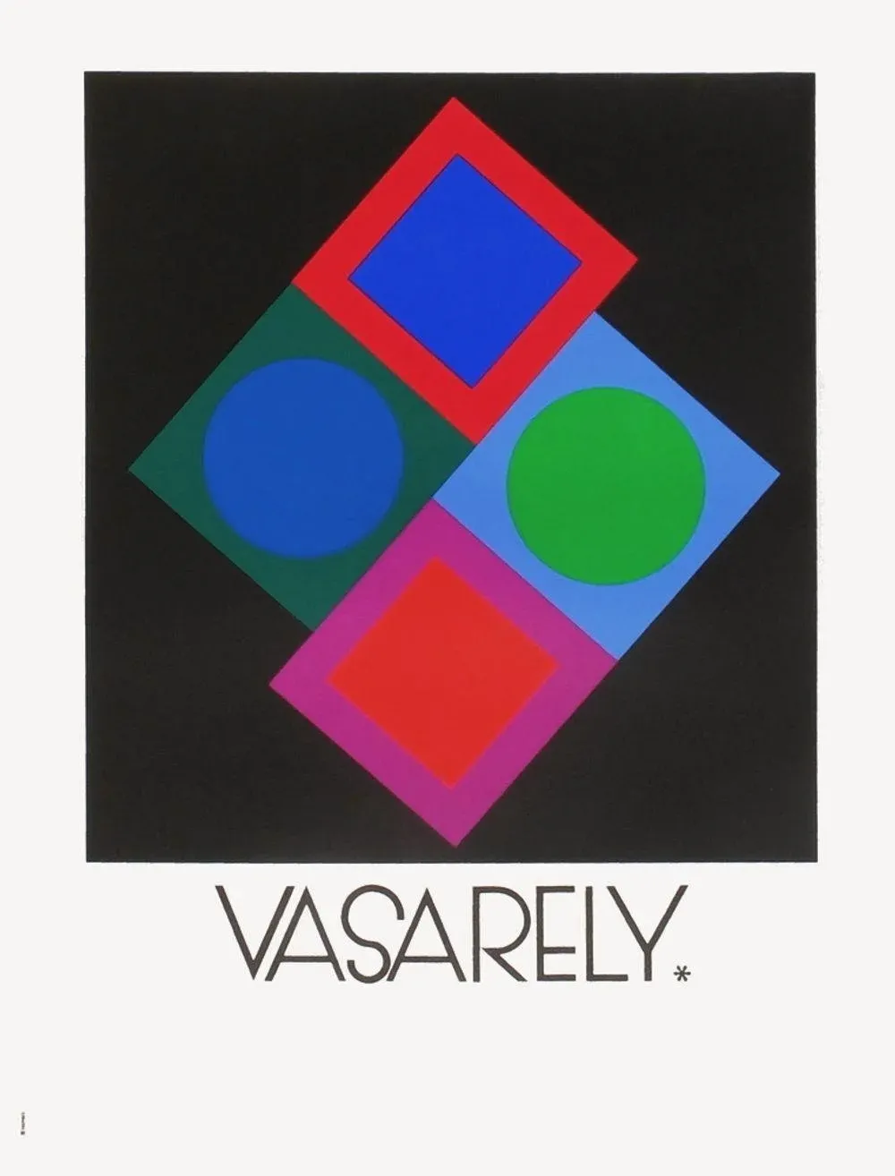 1970 Victor Vasarely Vision Nouvelle Screen Print Poster