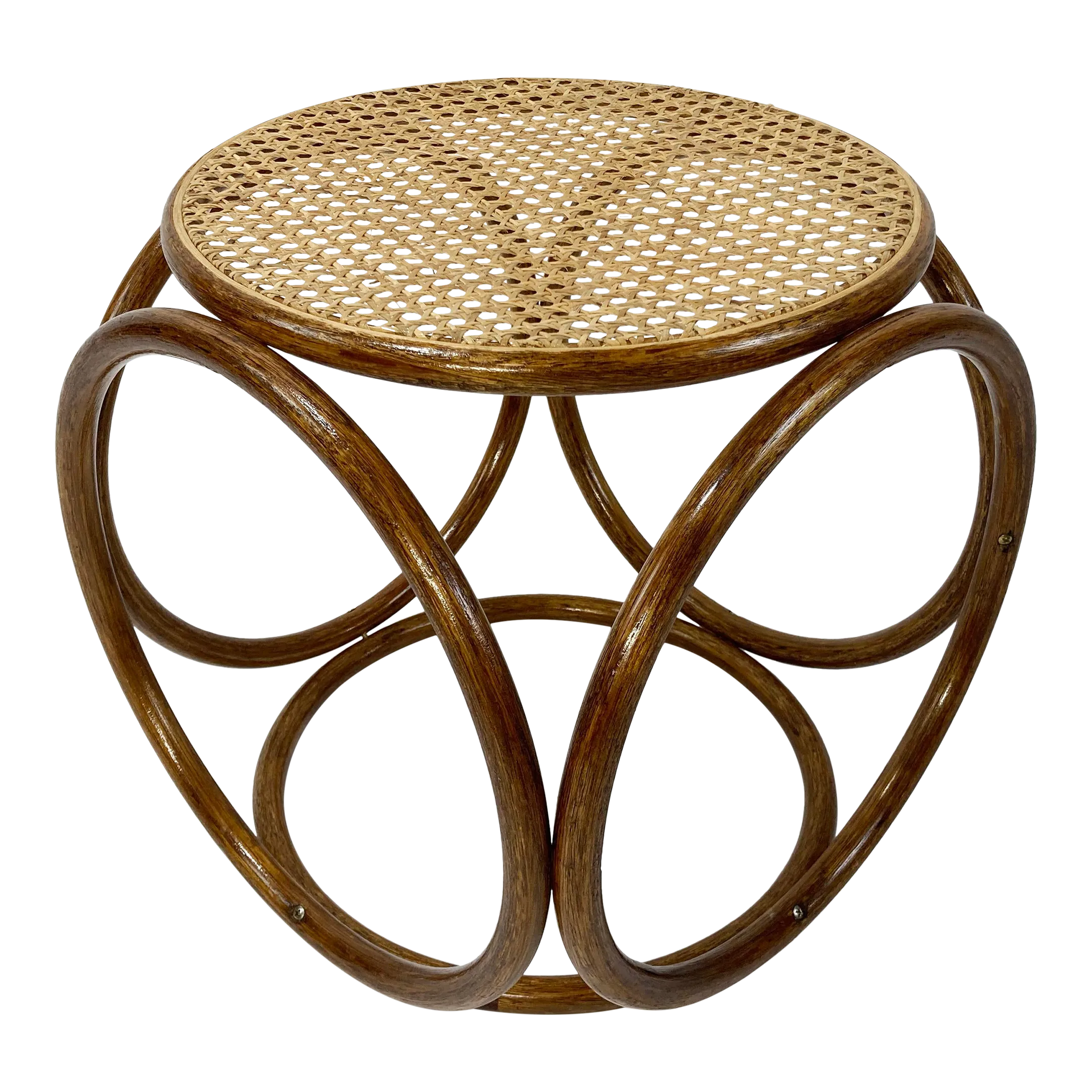 Vintage cane stool sale