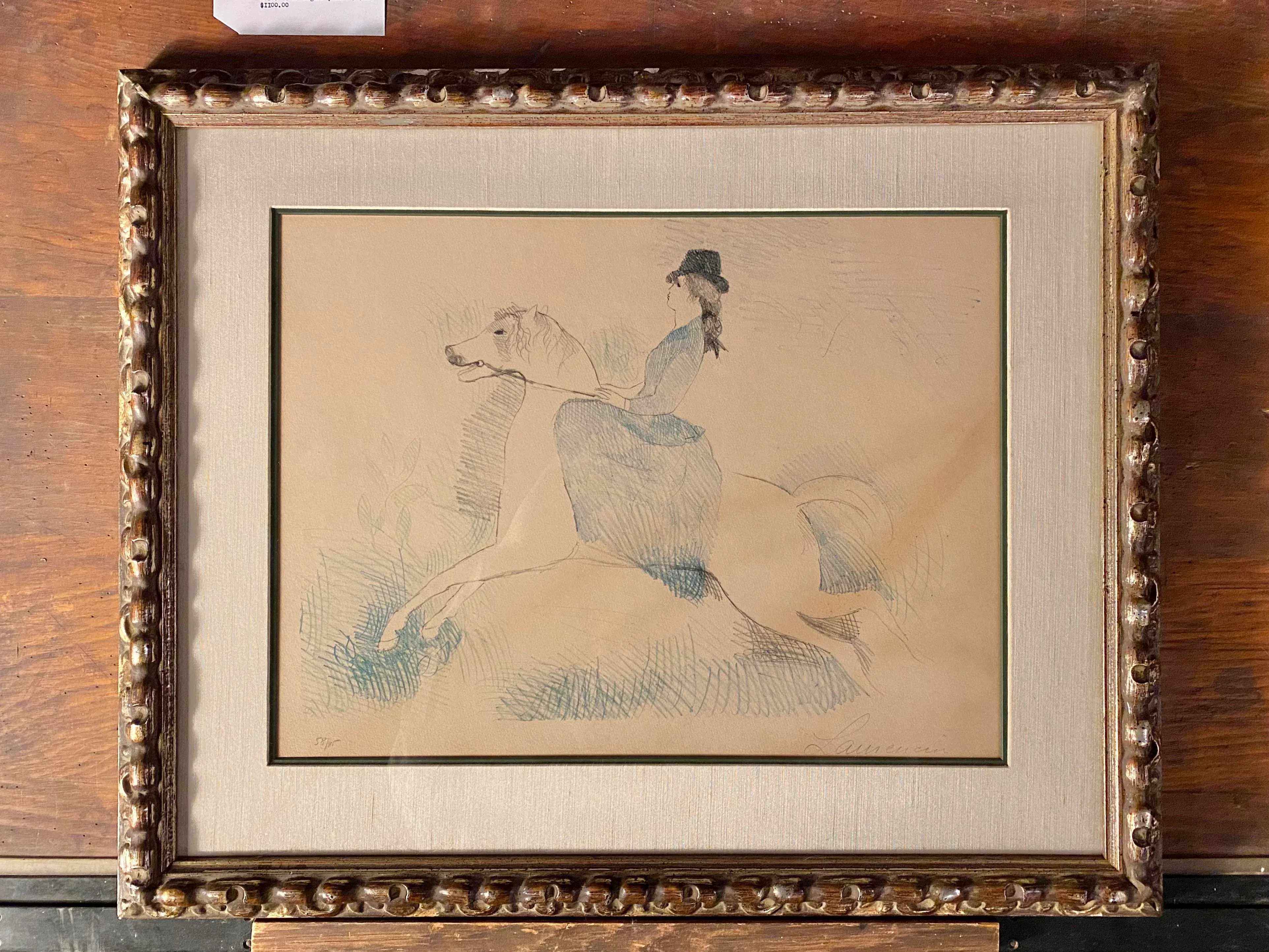 Marie Laurencin Christine Ou l'Amazone Lithograph Signed Numbered