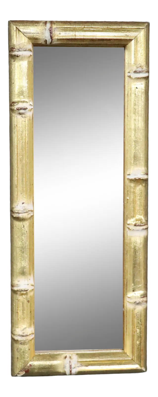Italian Gold Gilt Faux Bamboo Mirror Chairish