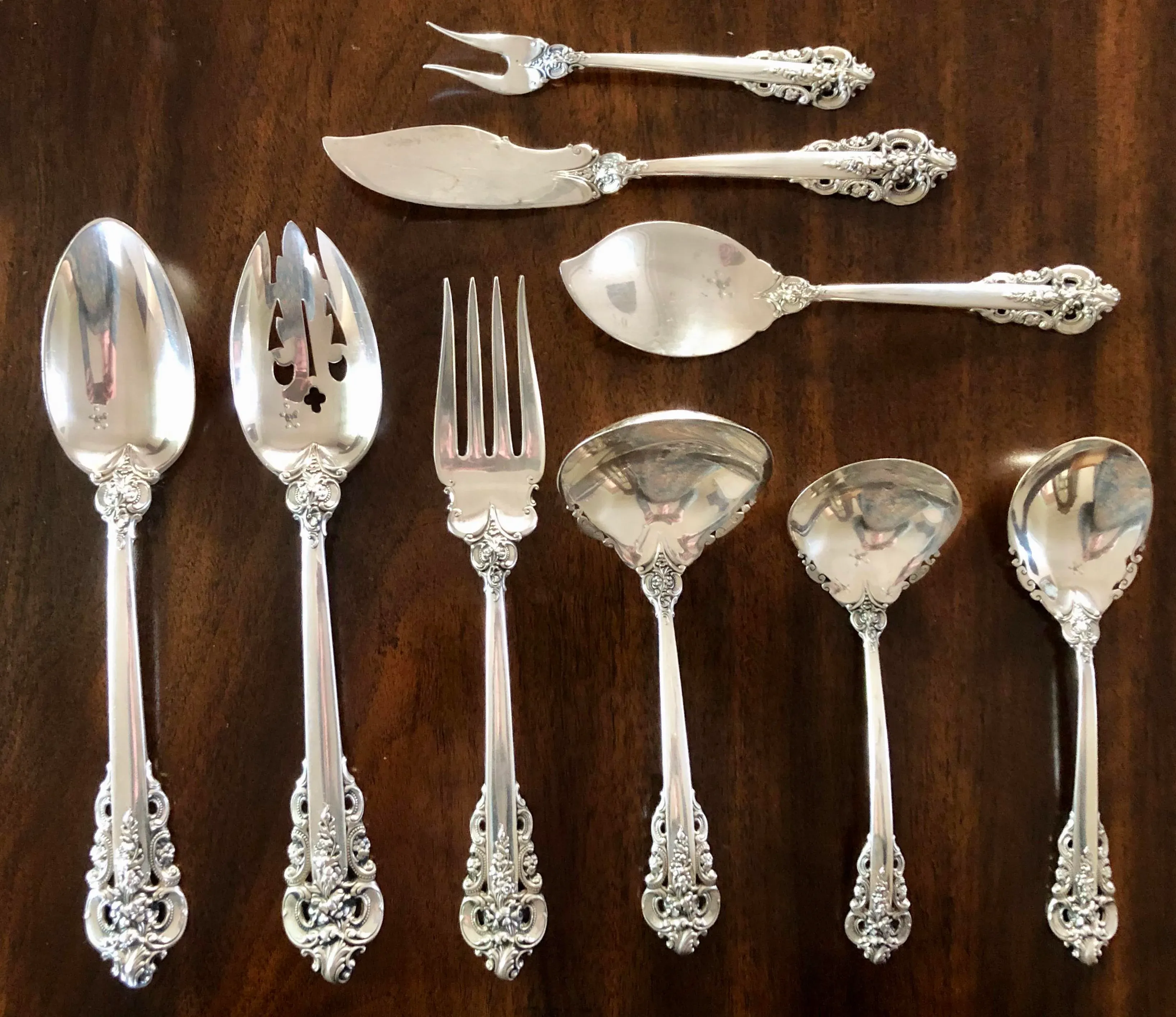 Grande Baroque Antique Wallace Silverware Grande Baroque 124
