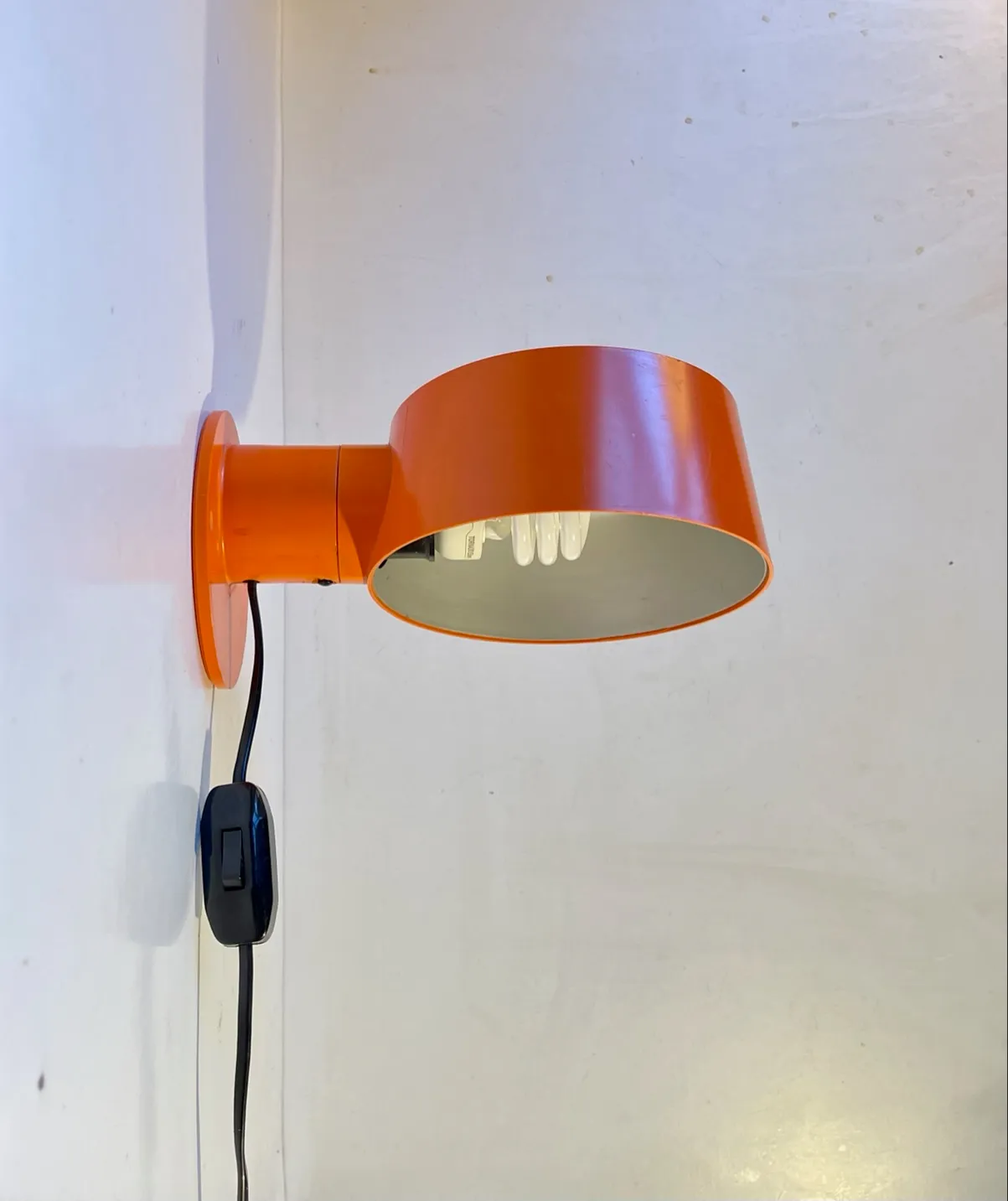 Orange Wall Lamp by Svend Mediumboe for Nordic Solar, 1970s