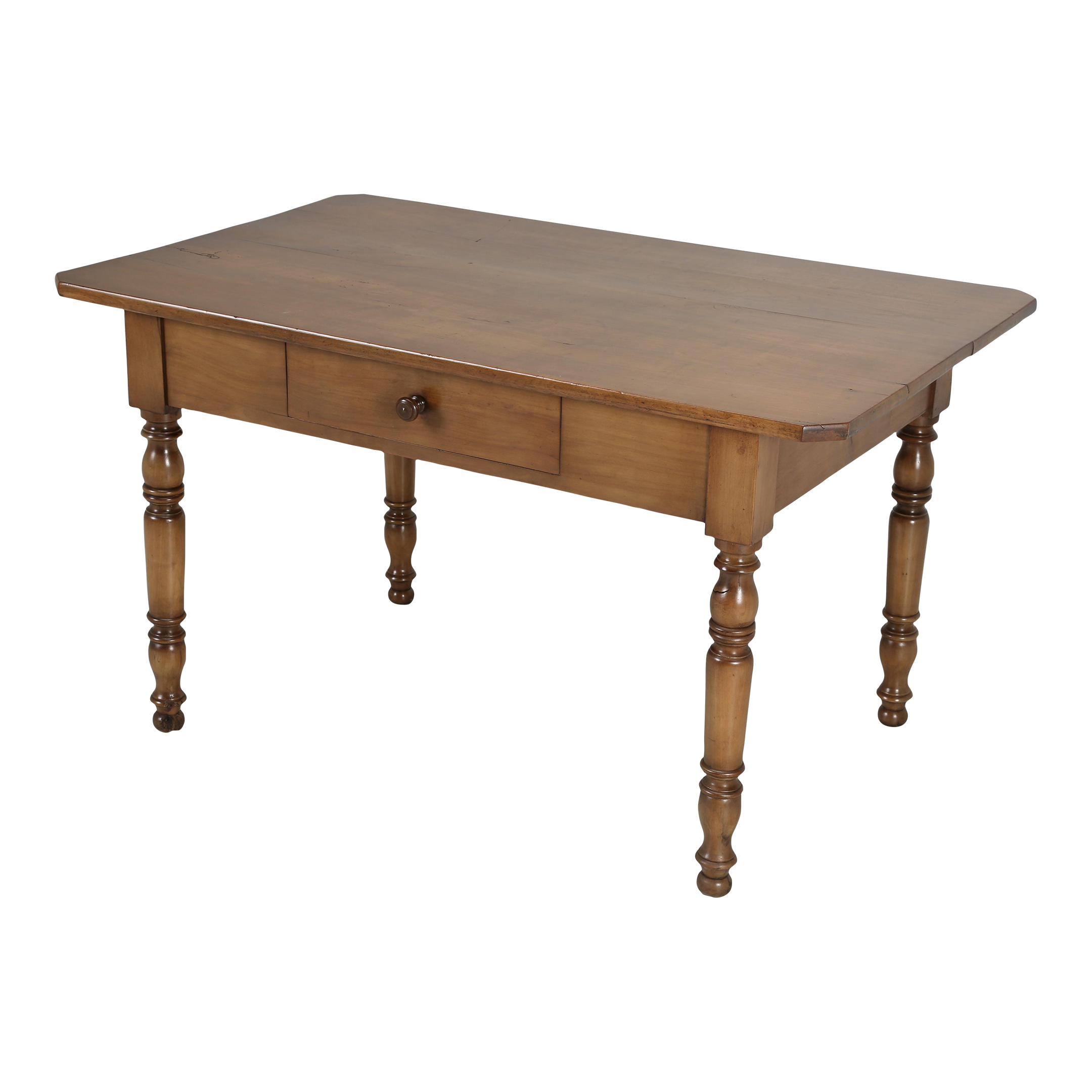 Antique French Cherry Wood Kitchen Table or Small Desk Chairish