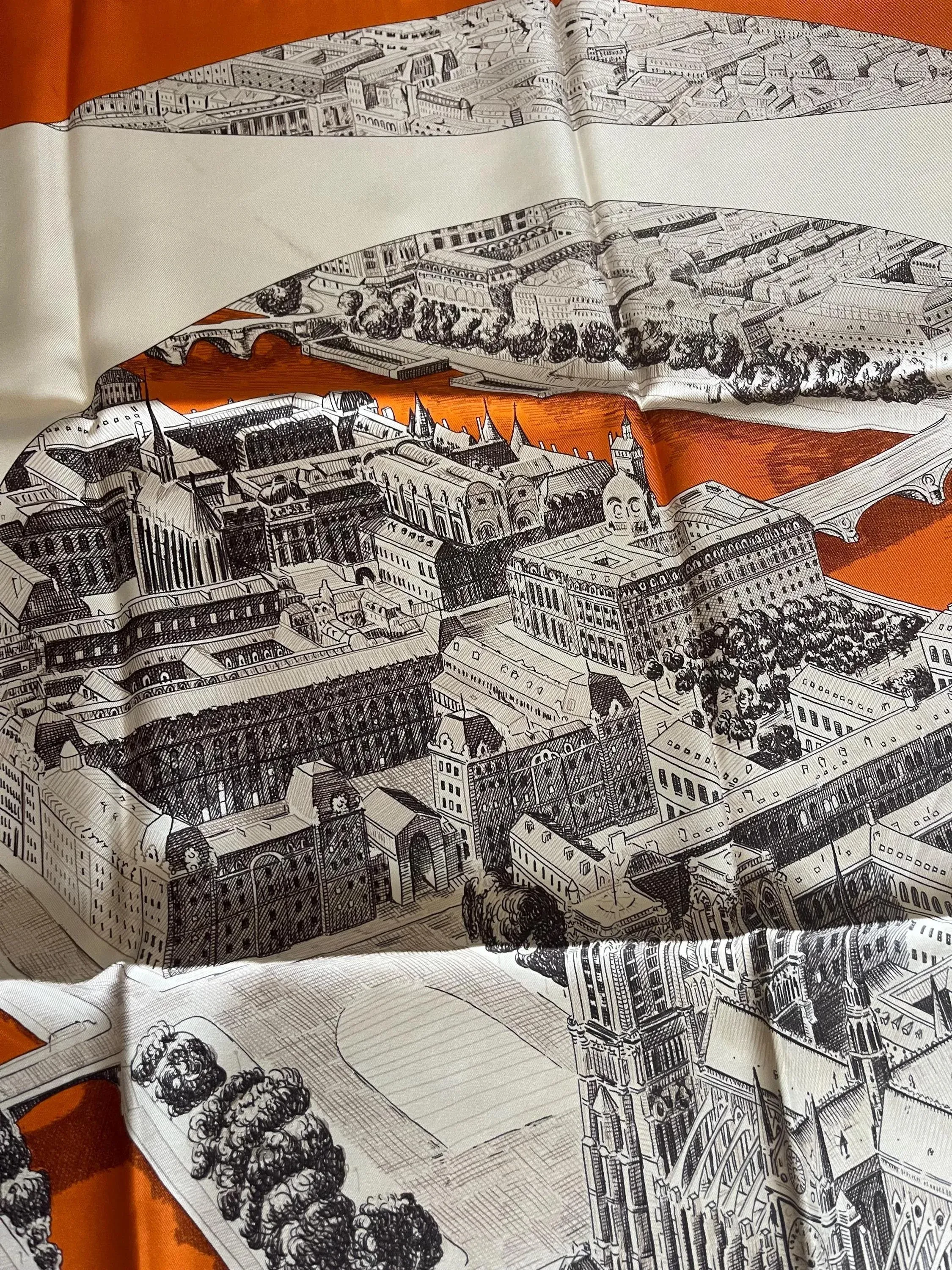 Hermes Regarde Paris Silk Scarf 2006