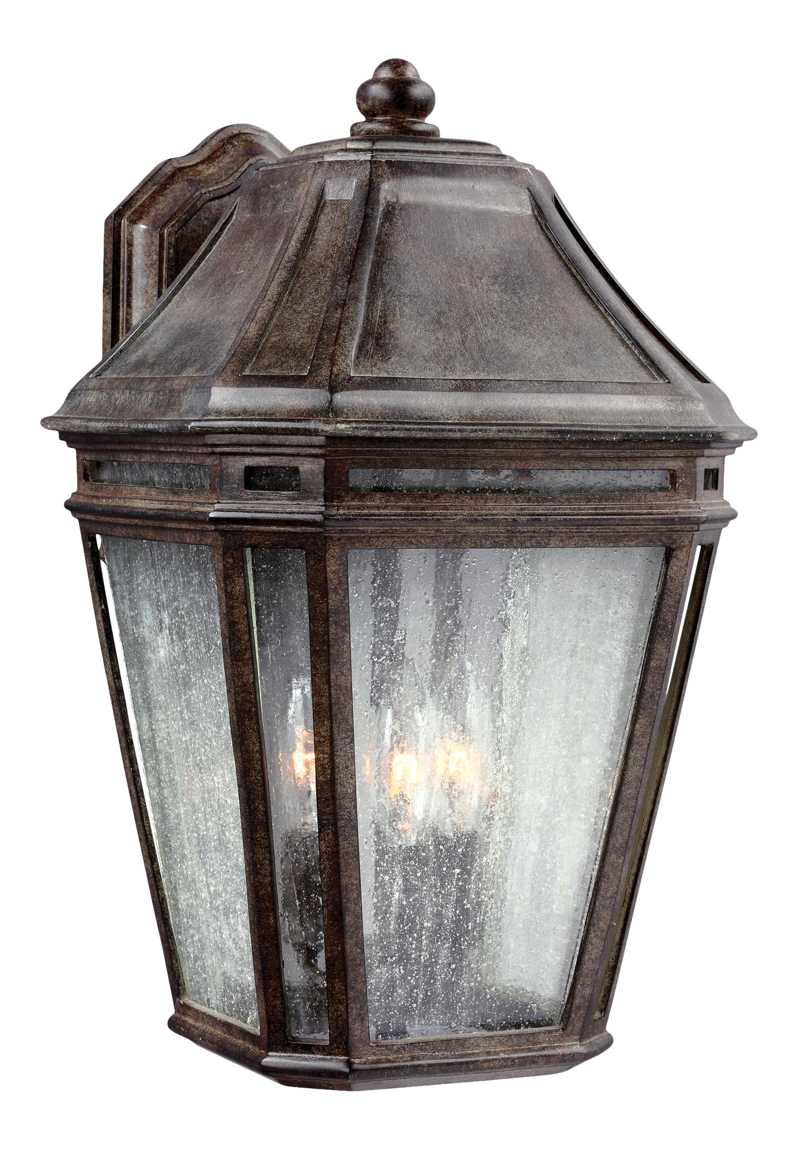 Feiss Londontowne Large Lantern Weathered Chestnut Chairish