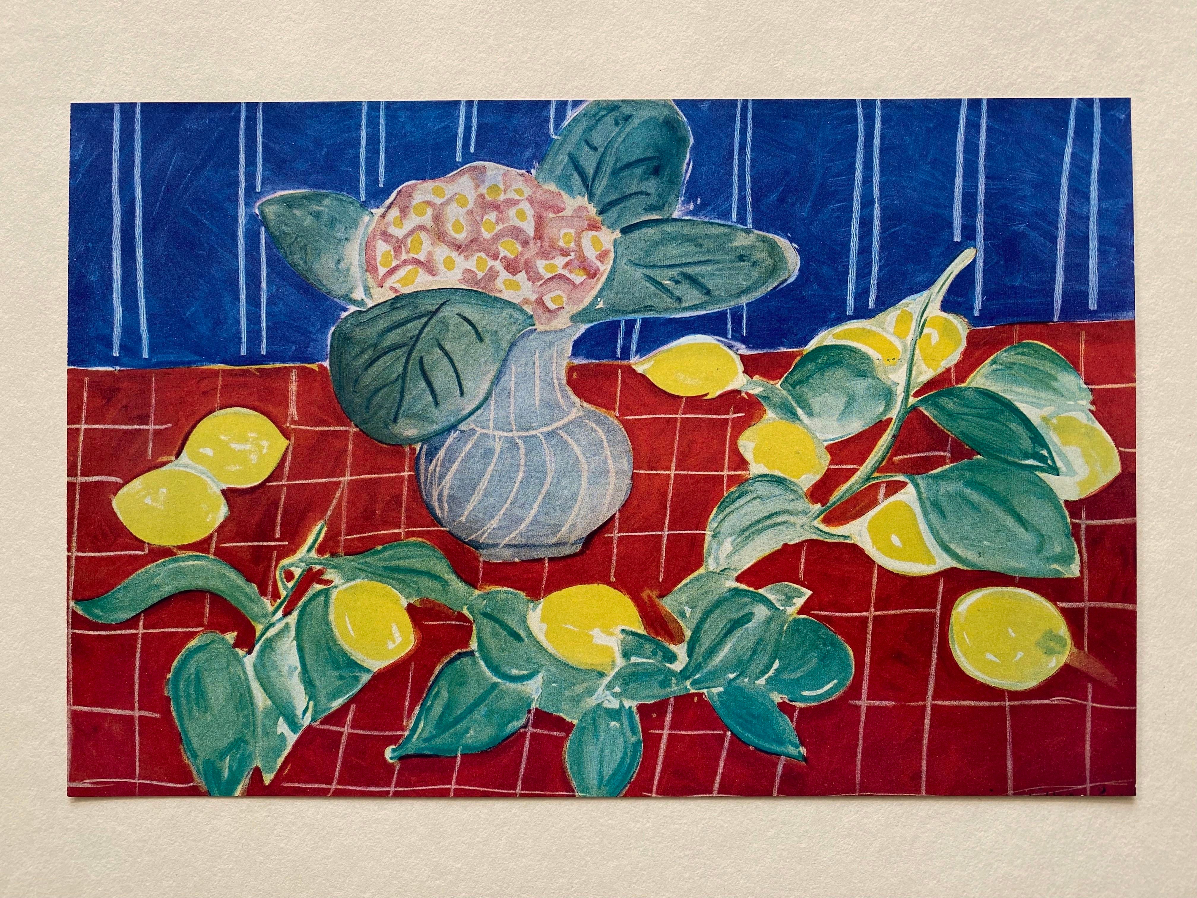 Henri Matisse、NATURE MORTE AU CITRON Still Life with Lemon, Nature morte au Citron Canvas Print