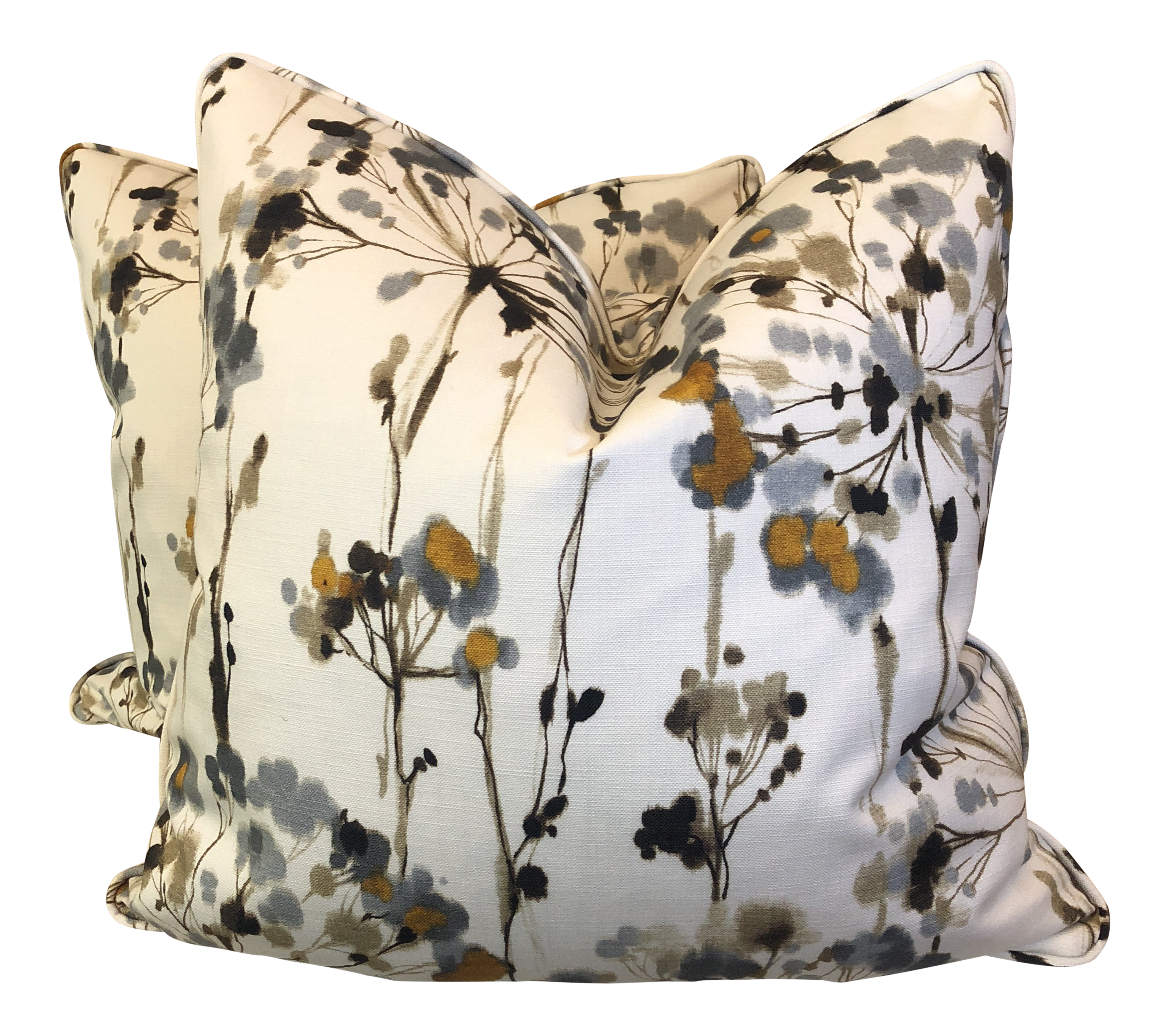Dandelion Print 22 Pillows A Pair Chairish