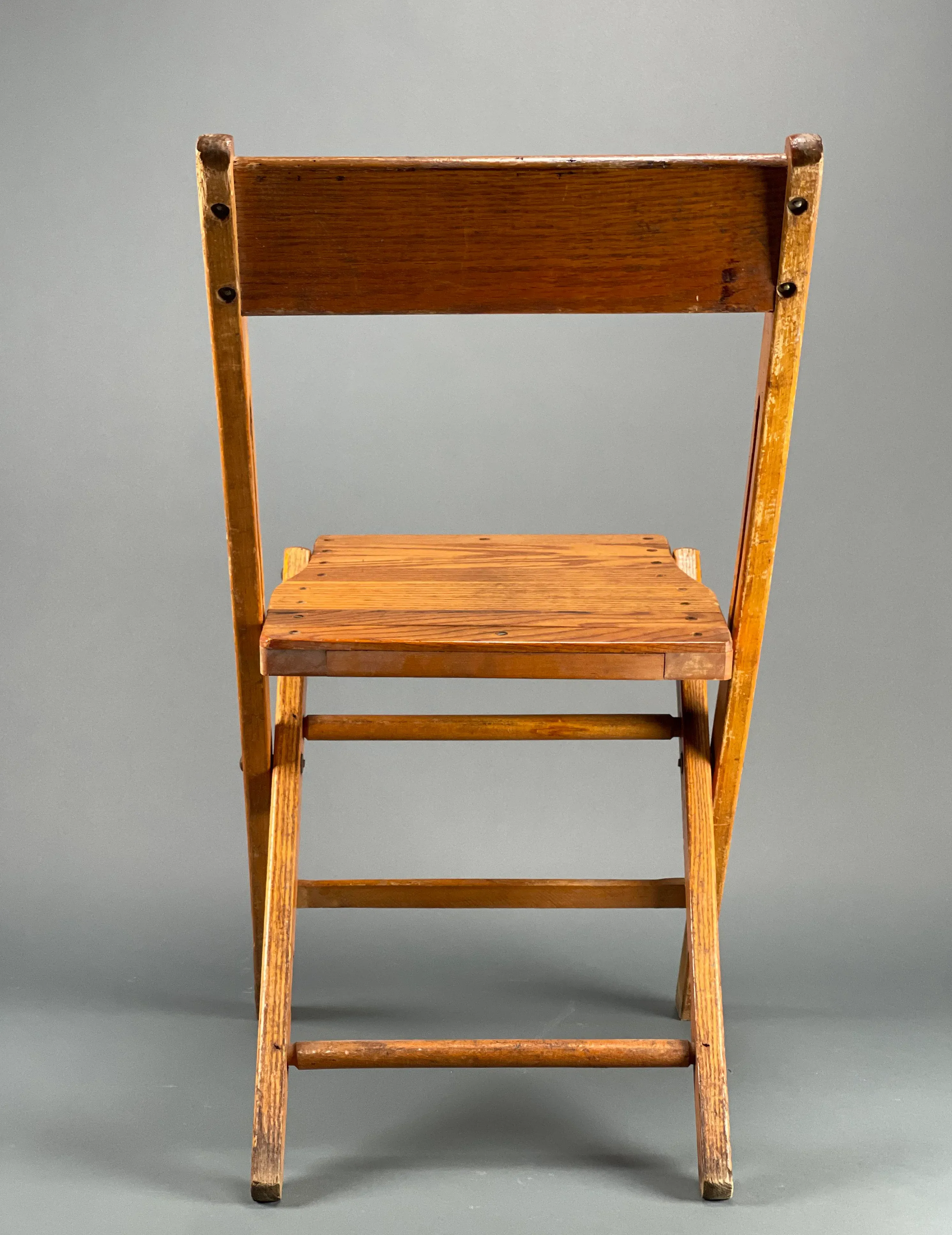 椅子 vintage folding chair 1930s Vintage 30's Mid-Century Snyder Chair Co. Tiger Oak