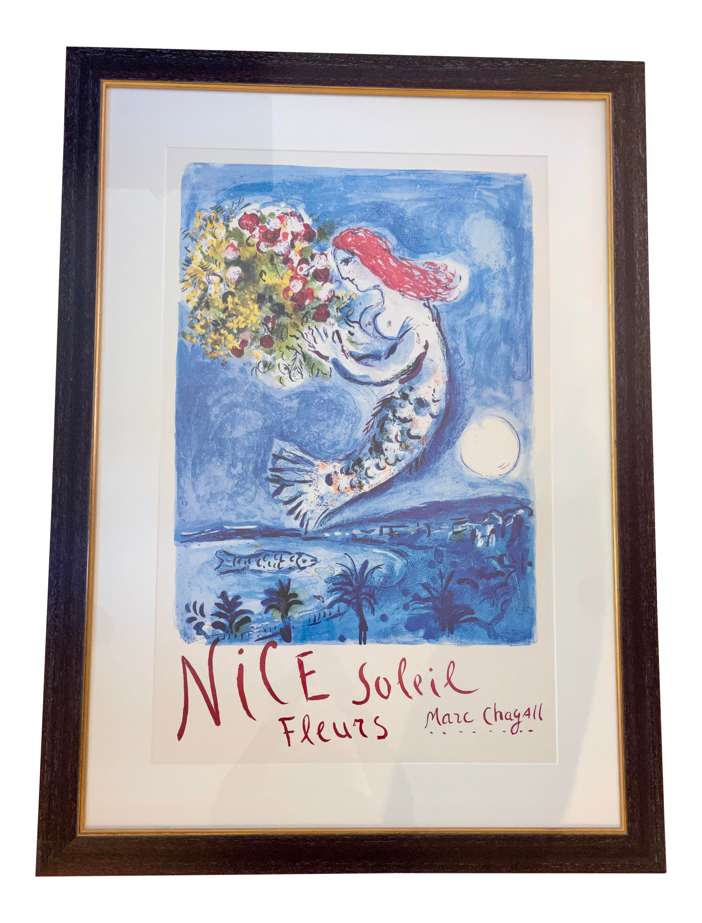 1960s French Tourists Commissariat Marc Chagall Poster Framed Chairish
