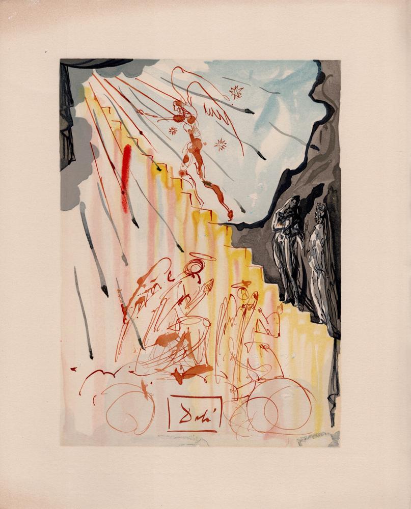 ゴンドアートNo.21 Salvador Dali, The Celestial Ladder, 1964, Original Woodcut | Chairish