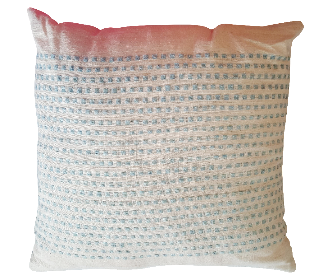 Blue And White Woven Toss Cushion Chairish