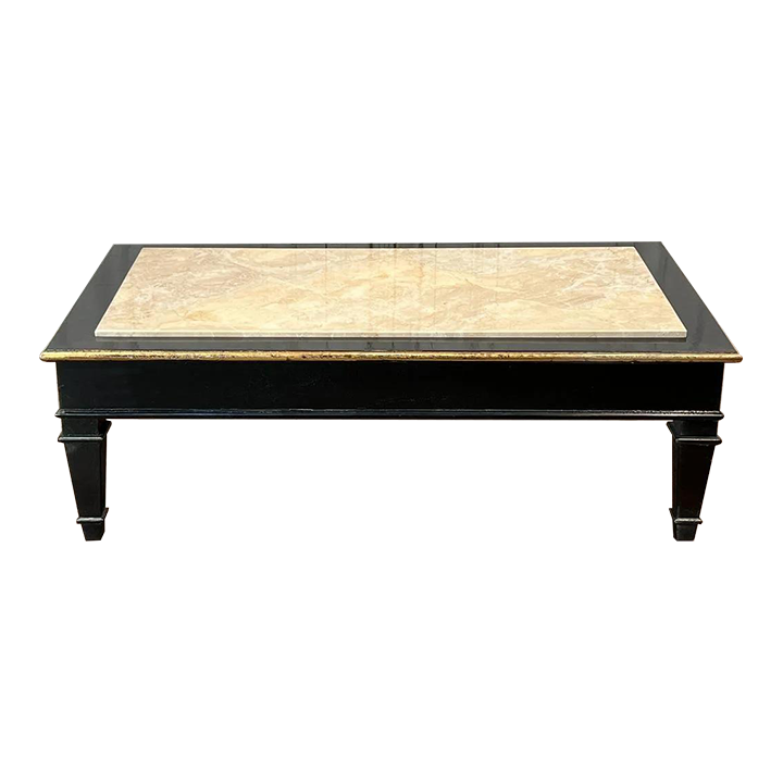 Nancy Corzine Marble Top Coffee Table Chairish