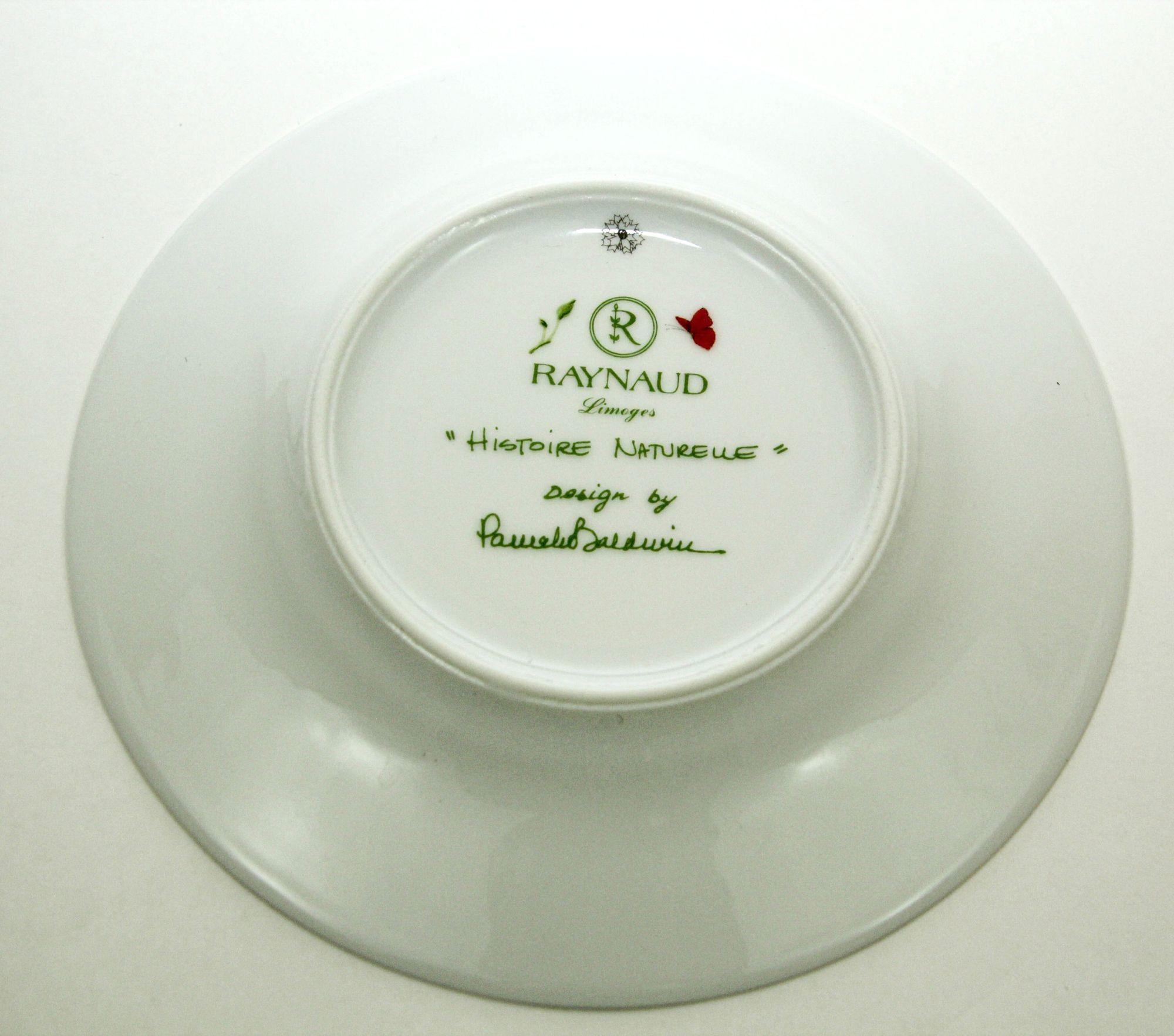 Raynaud Limoges France Porcelain Set Histoire Naturelle