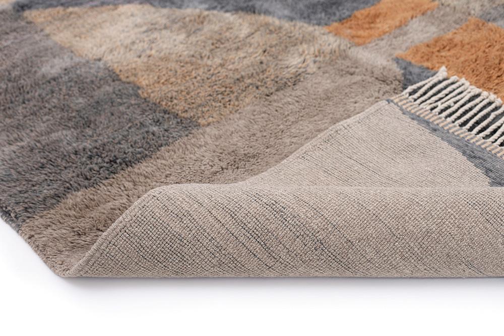 Absatract Hand-Knotted Wool Rug by Azele Studio