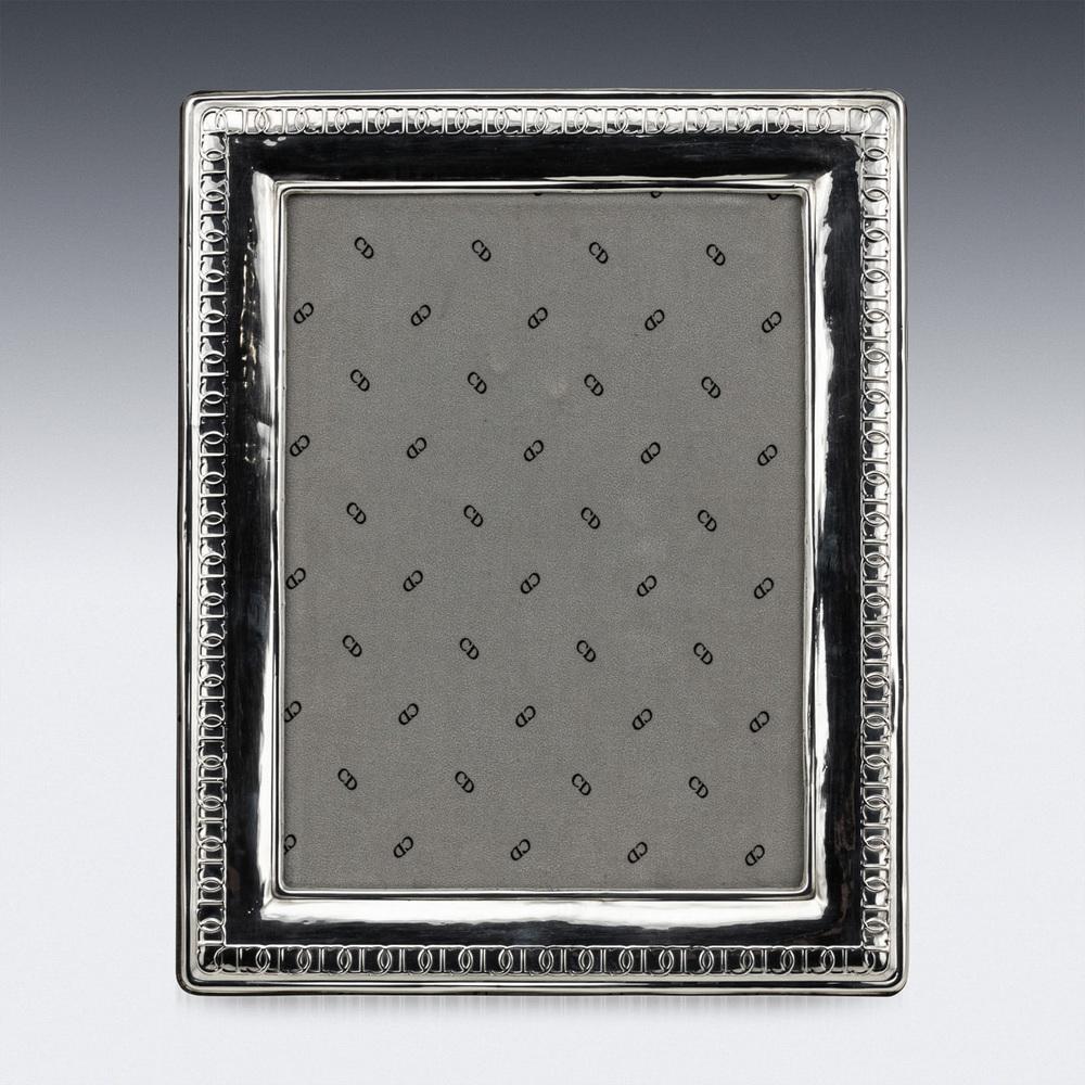 Vintage 20th Century Silver Photograph Frame by Christian Dior for