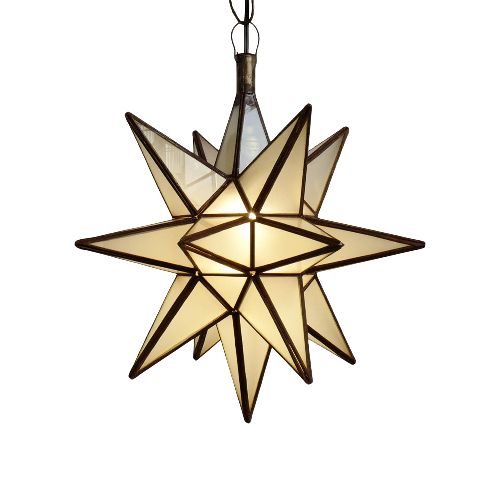 Frosted White Moravian Star Lantern Medium Chairish