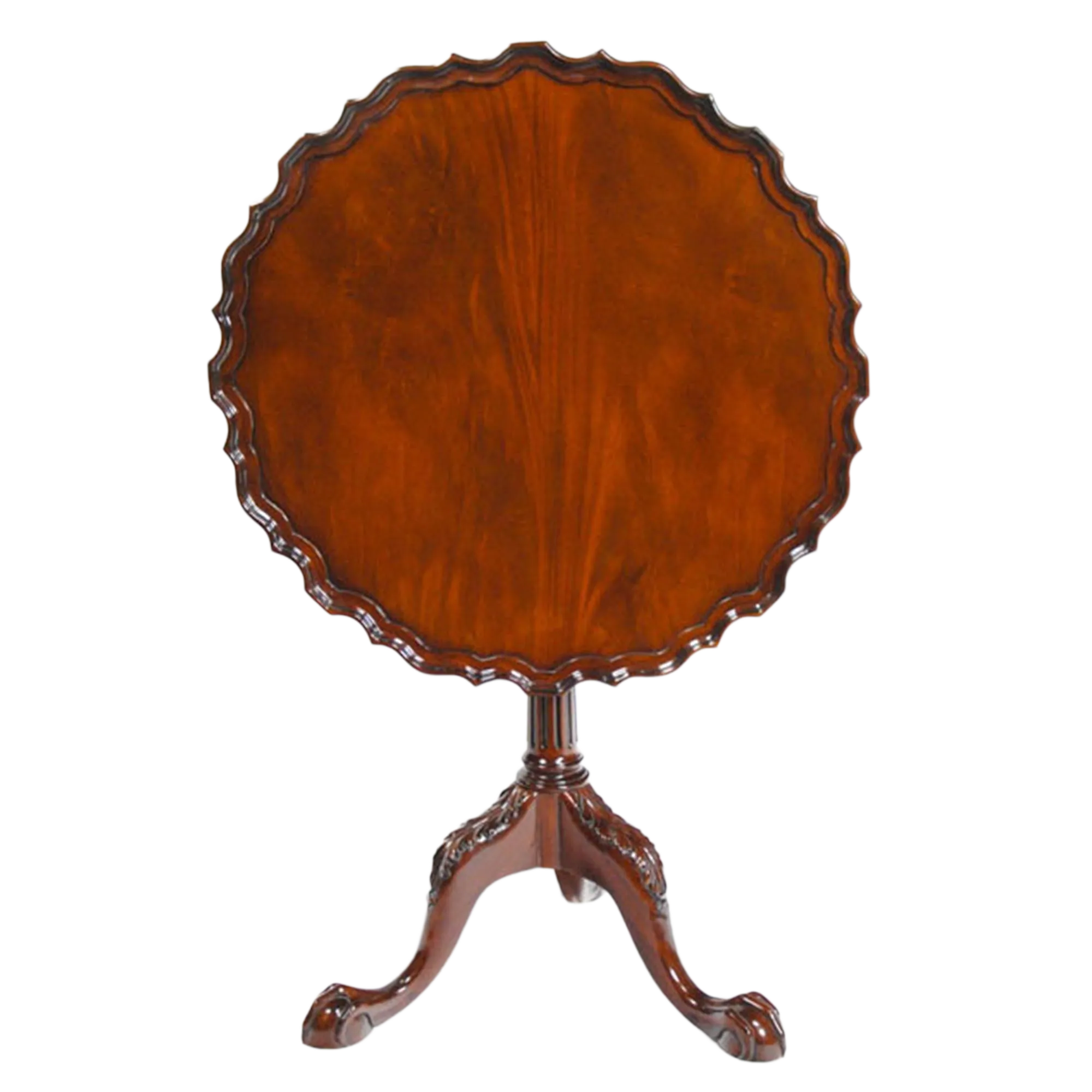 Traditional Mahogany Philadelphia Tilt Top Table Chairish
