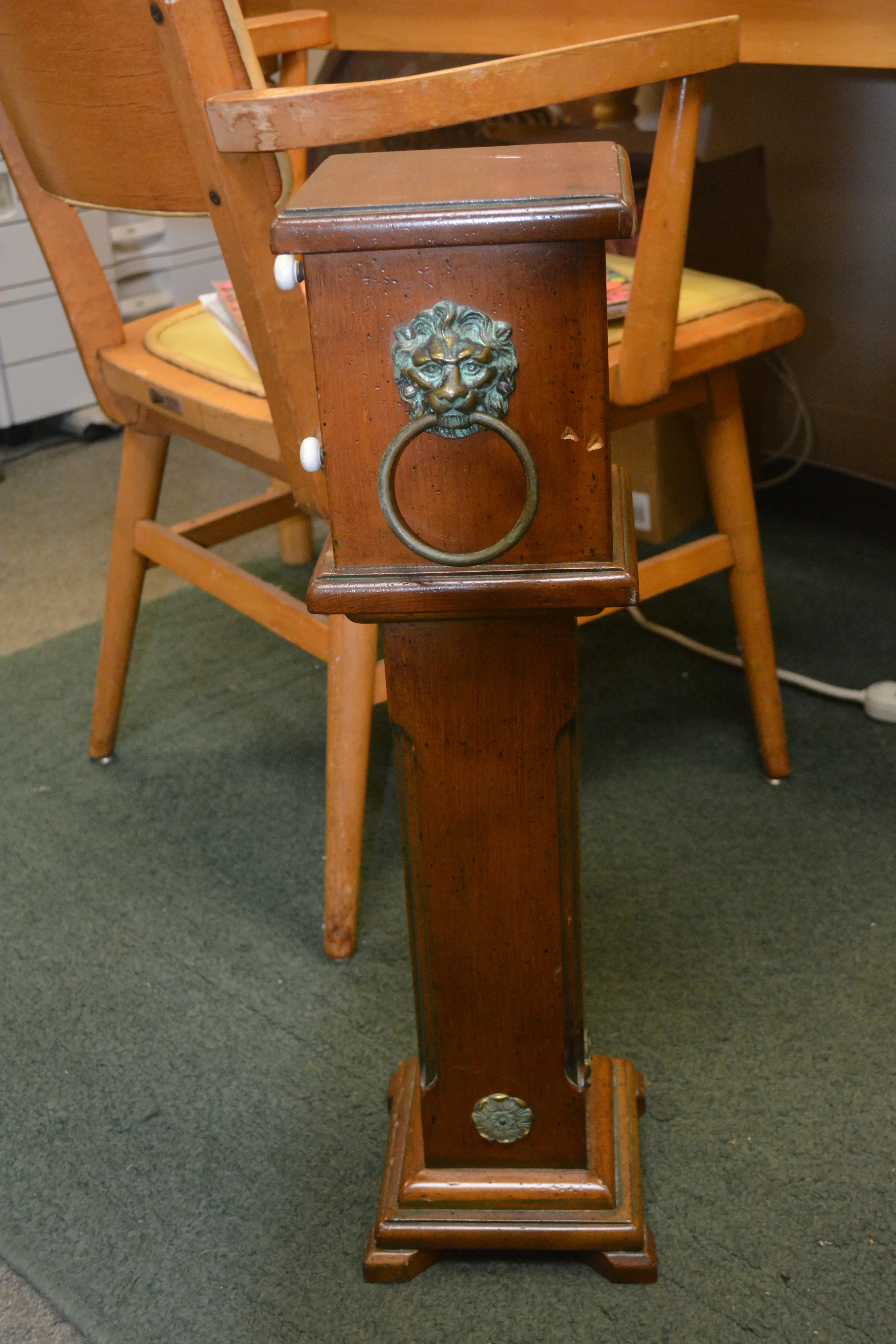 lion ring cigarette holder Antique Wood Smoking Stand with Drawer & Pull Out Cigarette Holder/Dispenser  + Brass Lions/Rings Emblems is available for purchase on au PAY Market -  Imported Goods Online Store Co.Ltd