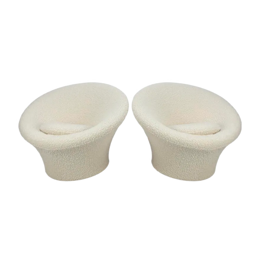Set of Vintage Mushroom Armchairs by Pierre Paulin for Artifort