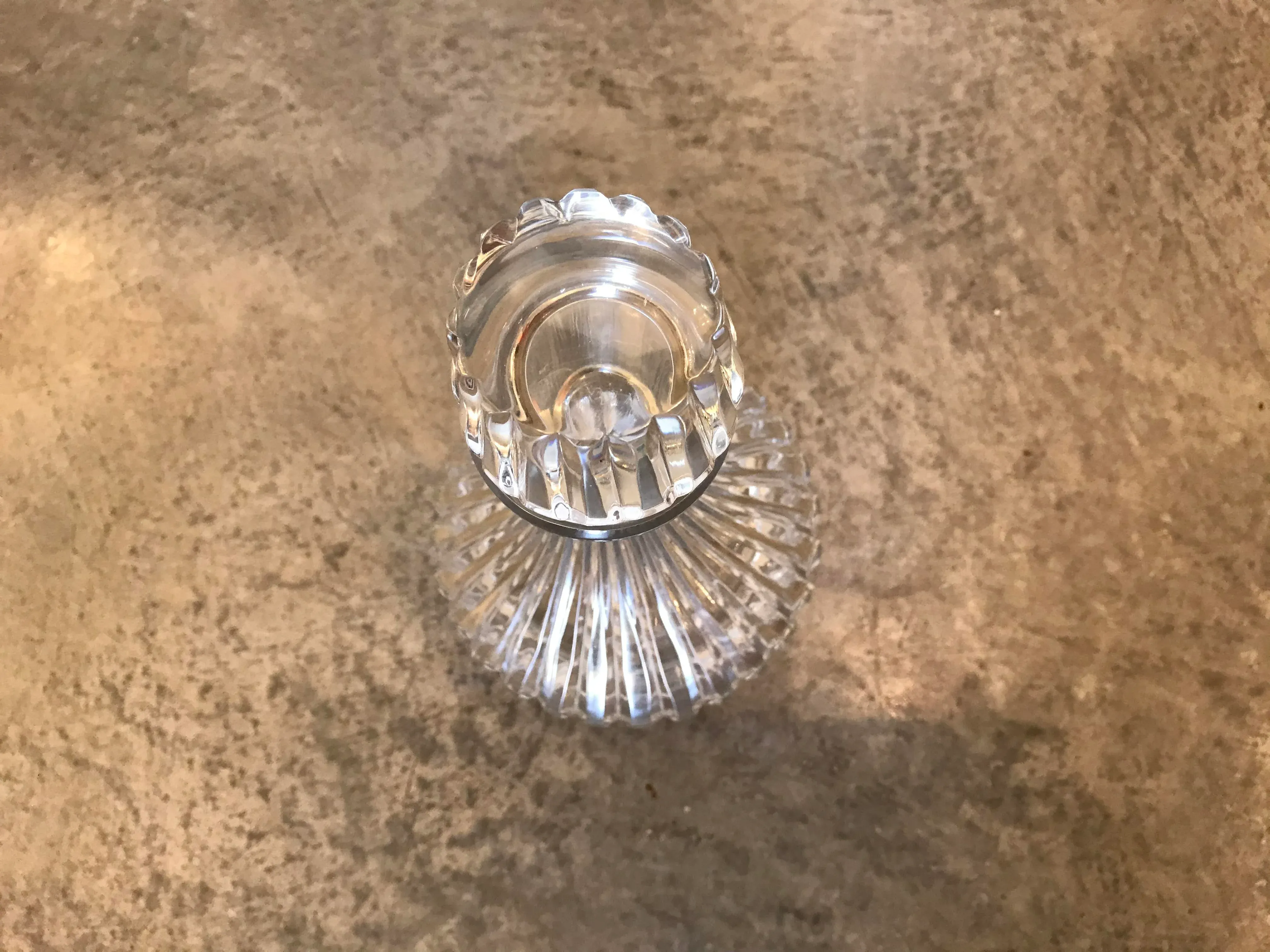 Mid 20th Century Fluted Glass Carafe With Stopper