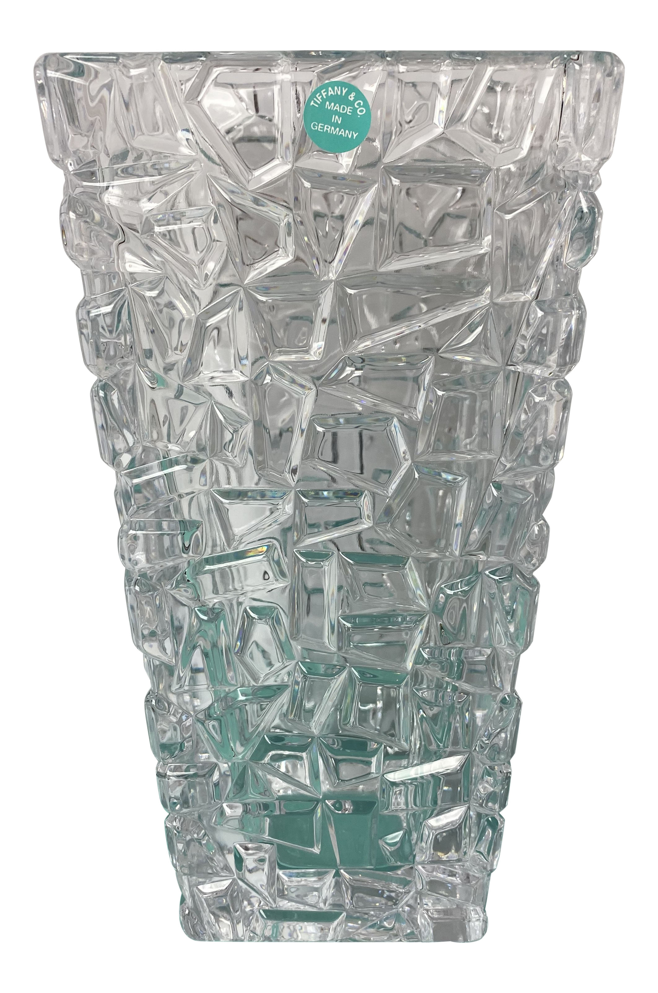 Nib Tiffany Co Sierra Square 9 5 Flower Vase Chairish