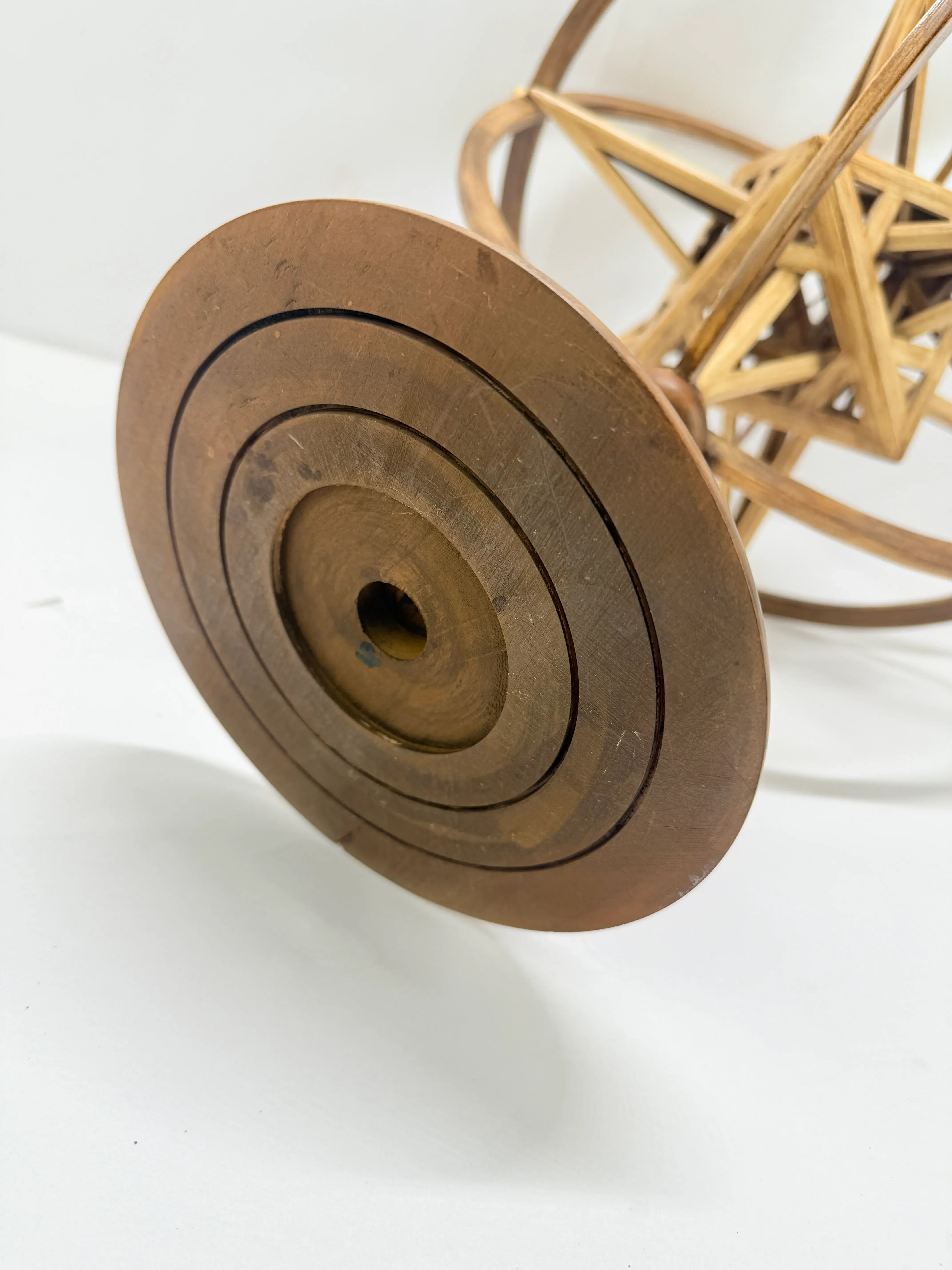 Jean-Marie Malzieu (B. 1948), Rotating Armillary Sphere Sculpture