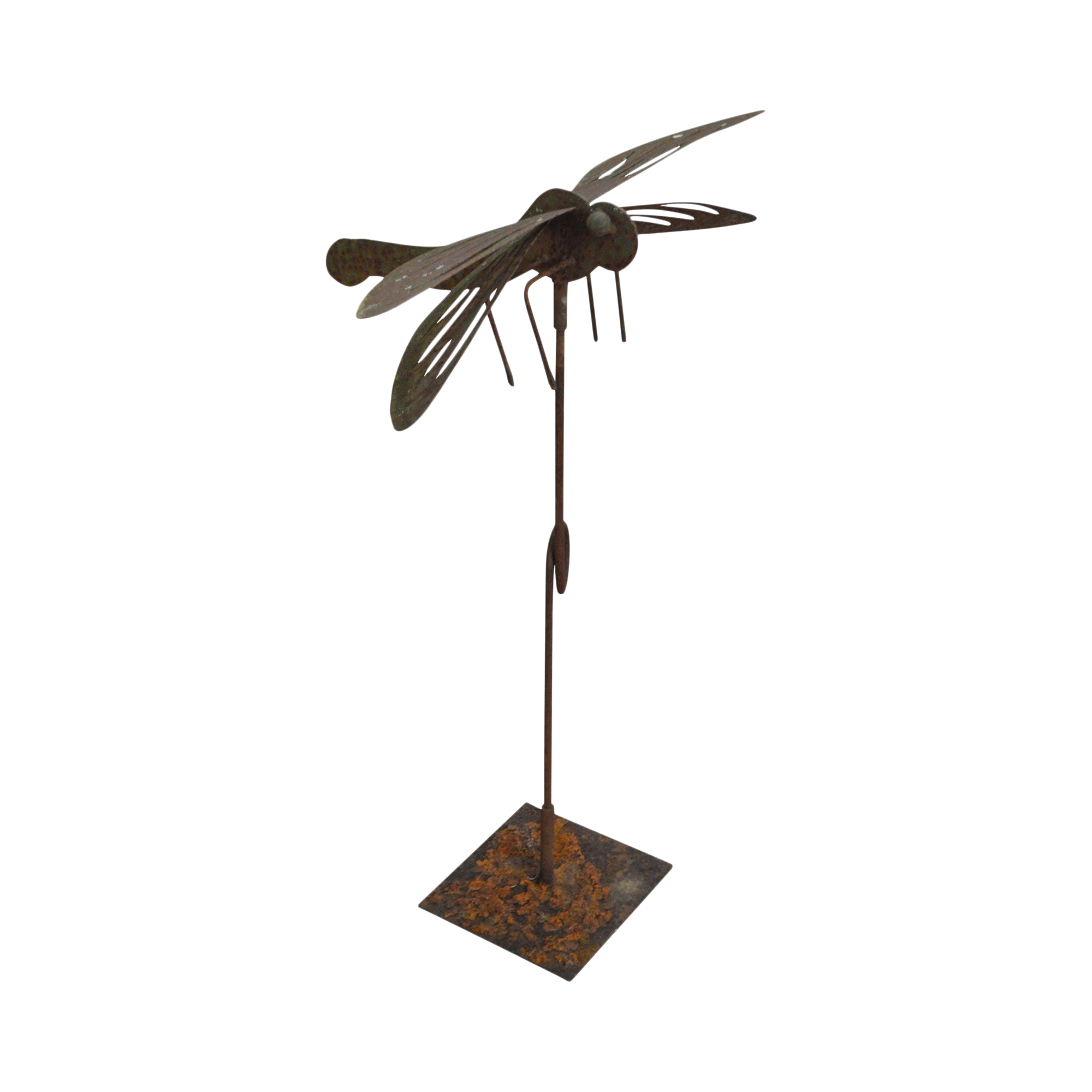 Hand Dragonfly Garden Statue Chairish