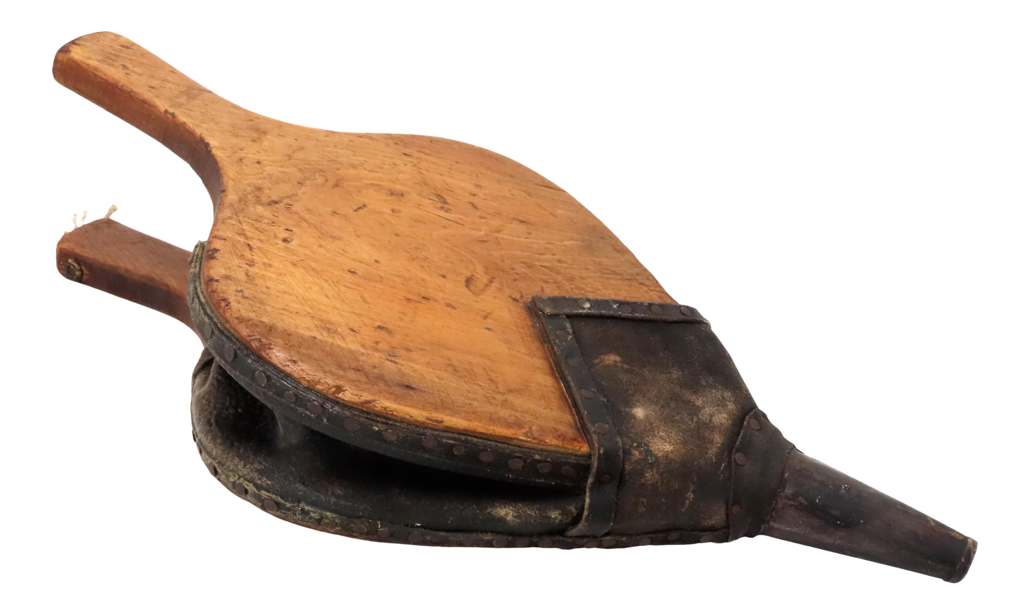 Antique Rustic American Country Primitive Hardwood Fireplace Bellows |  Chairish