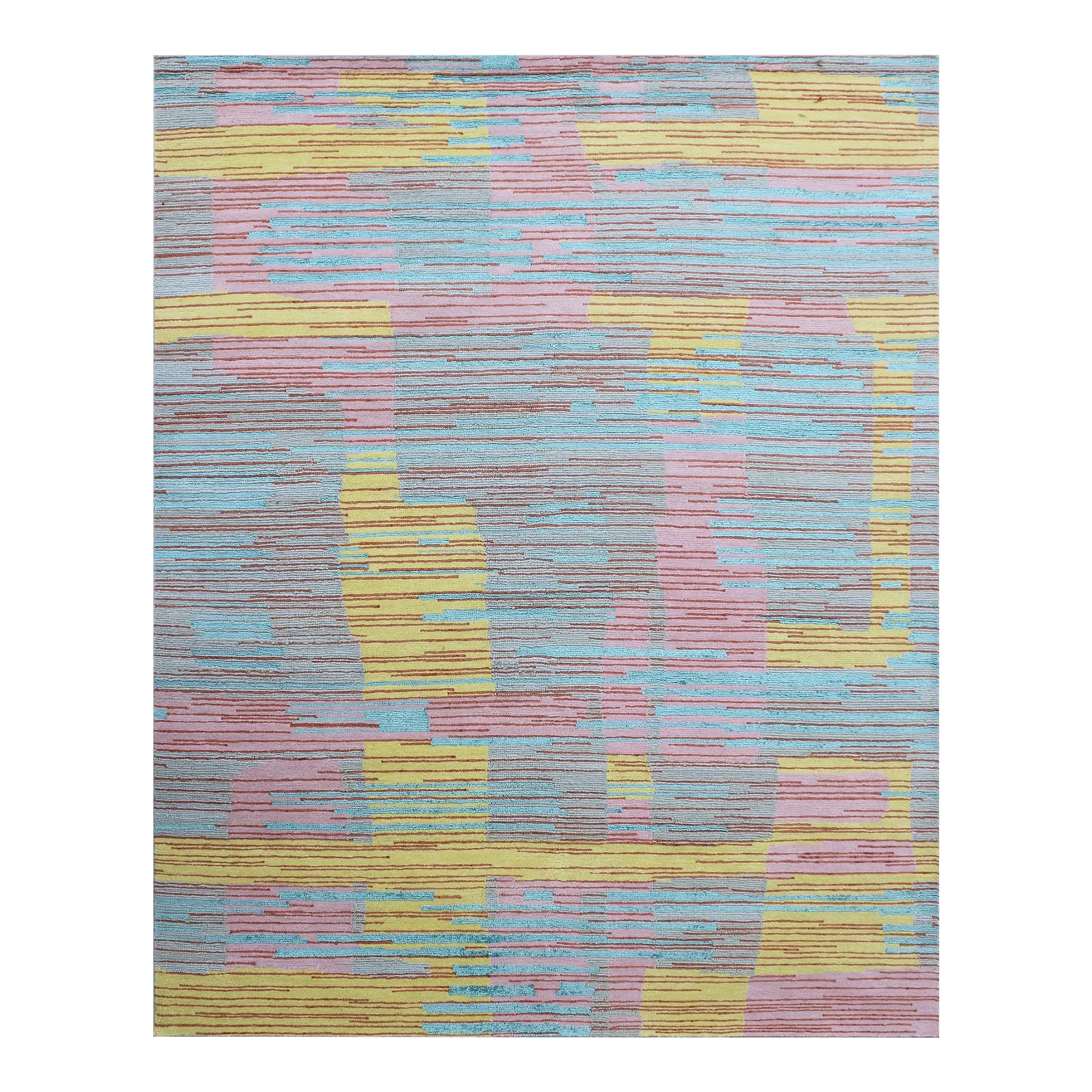 Handmade Modern Wool Rug. 7\'11\