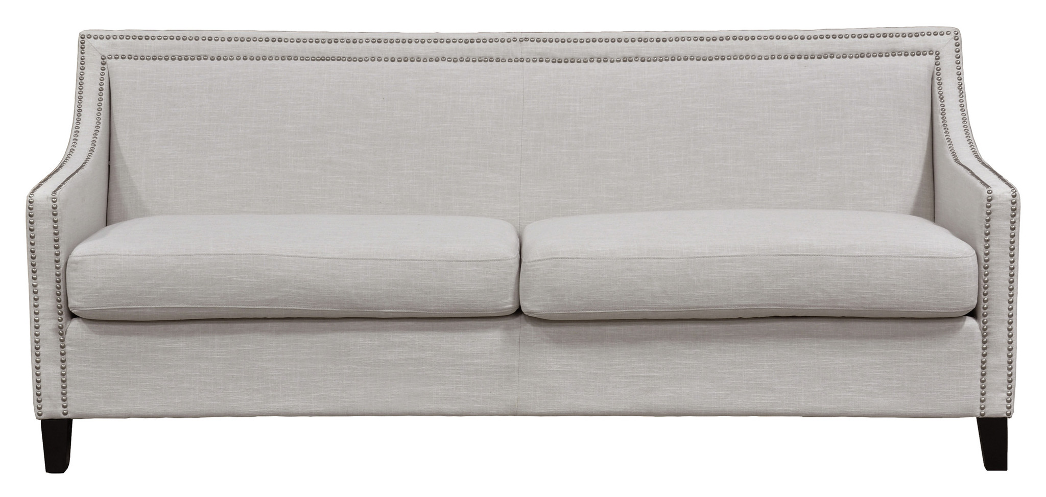 Nail Head Trim Linen Sofa Chairish