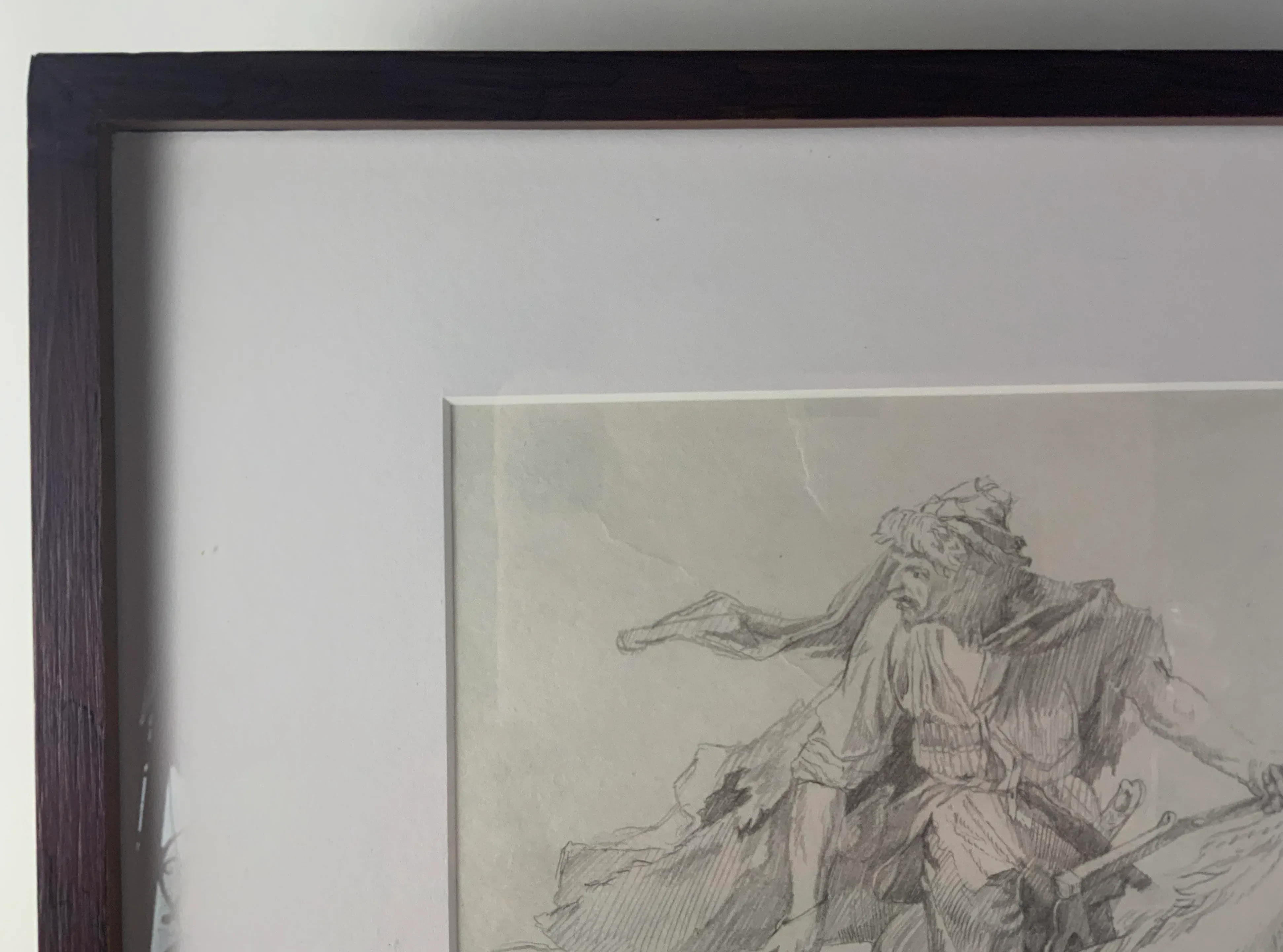 Drawing of a Man on a Horse by Alexander Gubanov