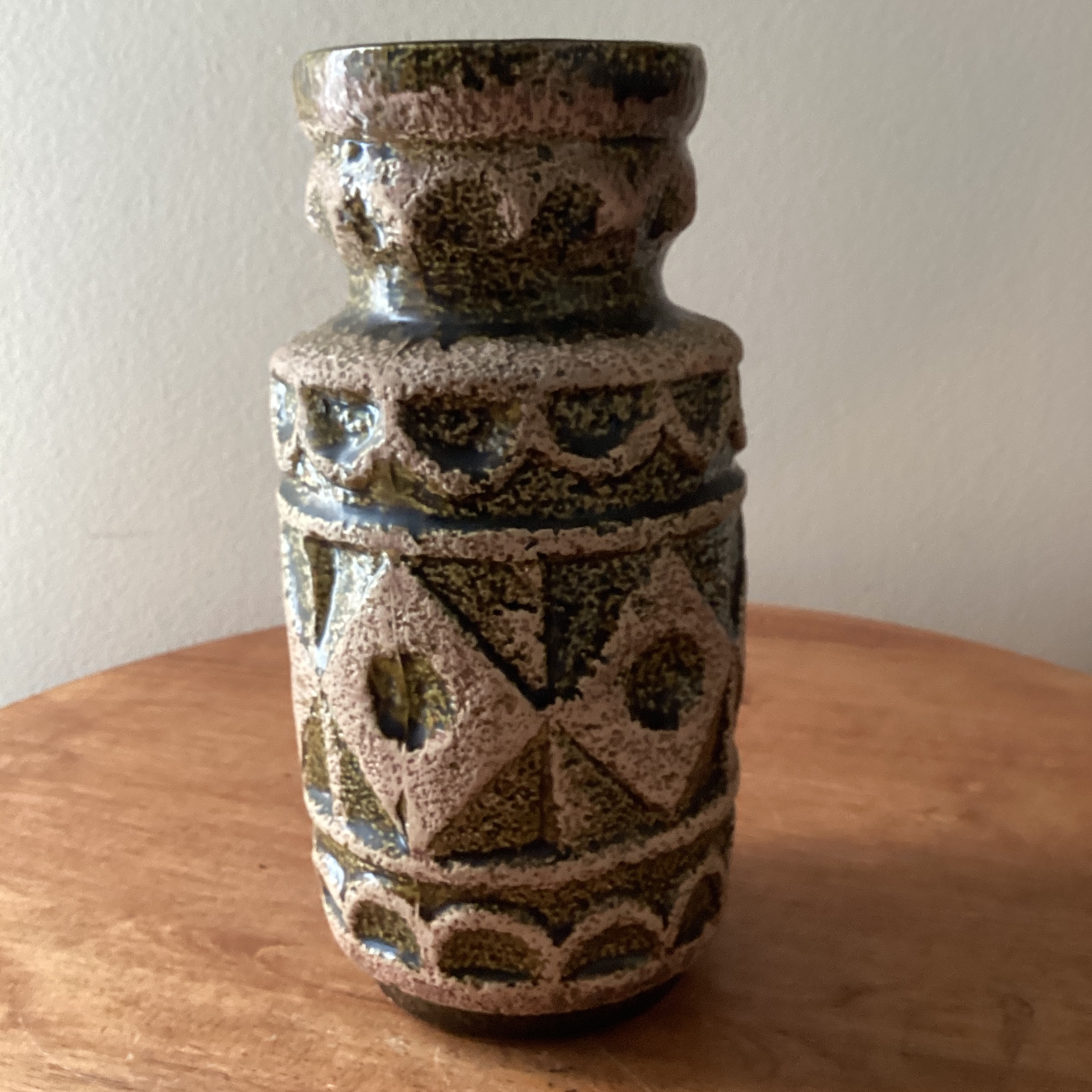 Vintage Bay Keramik Vase West Germany Pottery 650 21 Black