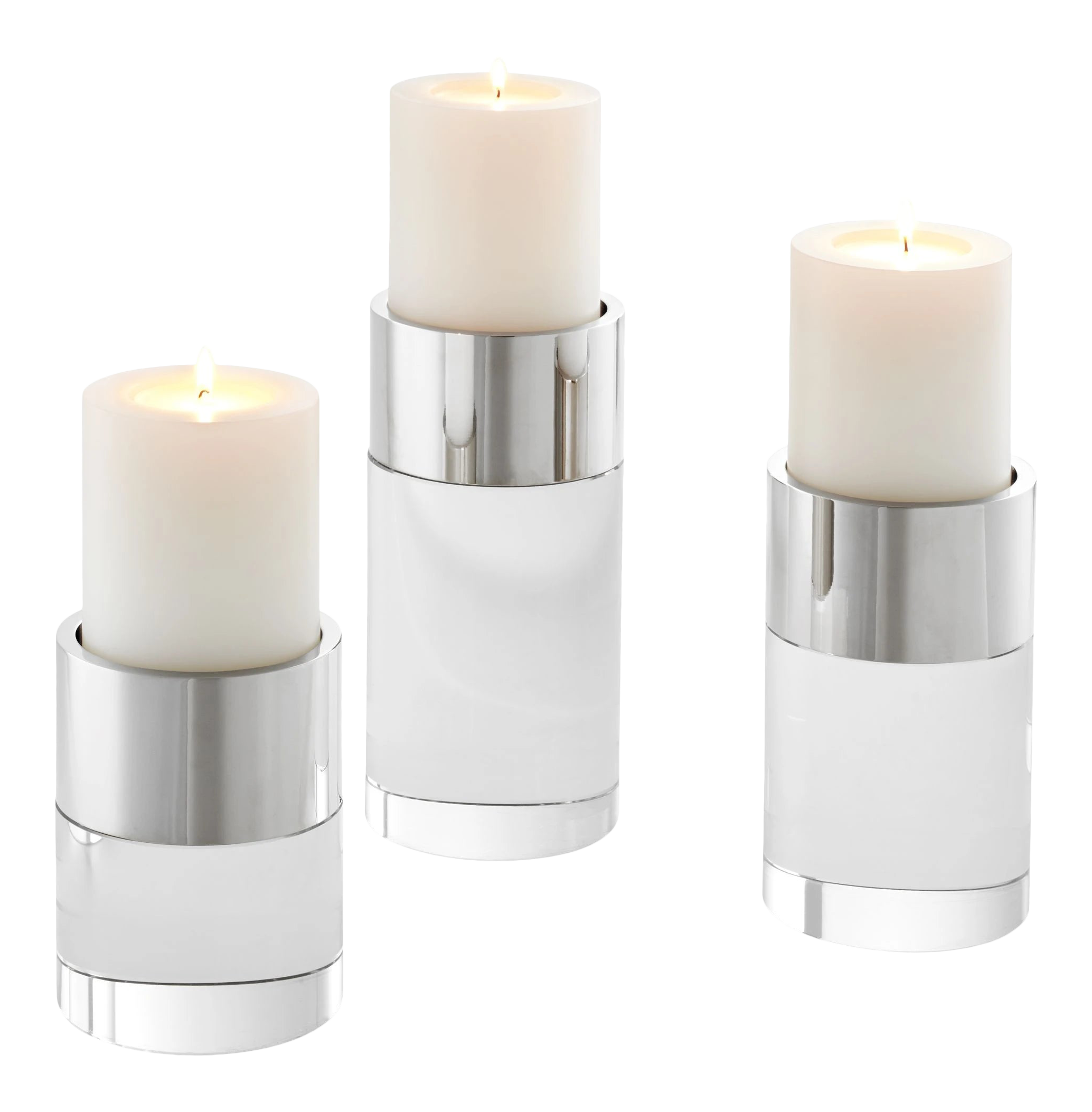 Silver Candle Holder Set Eichholtz Sierra Chairish