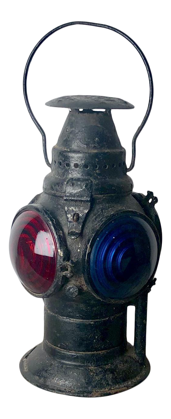Early 20th Century Railroad Signaling Lantern | Chairish