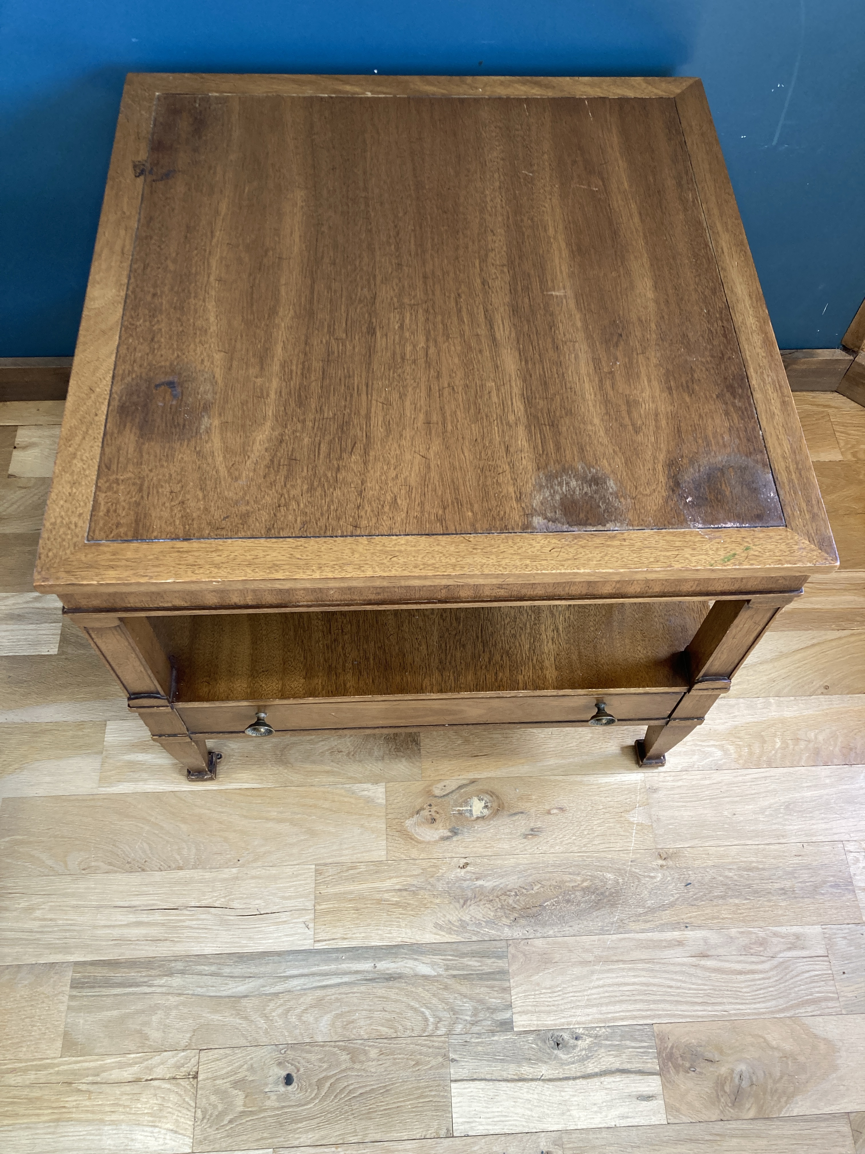 Midcentury Drexel Triune Side Table With Drawer | Chairish