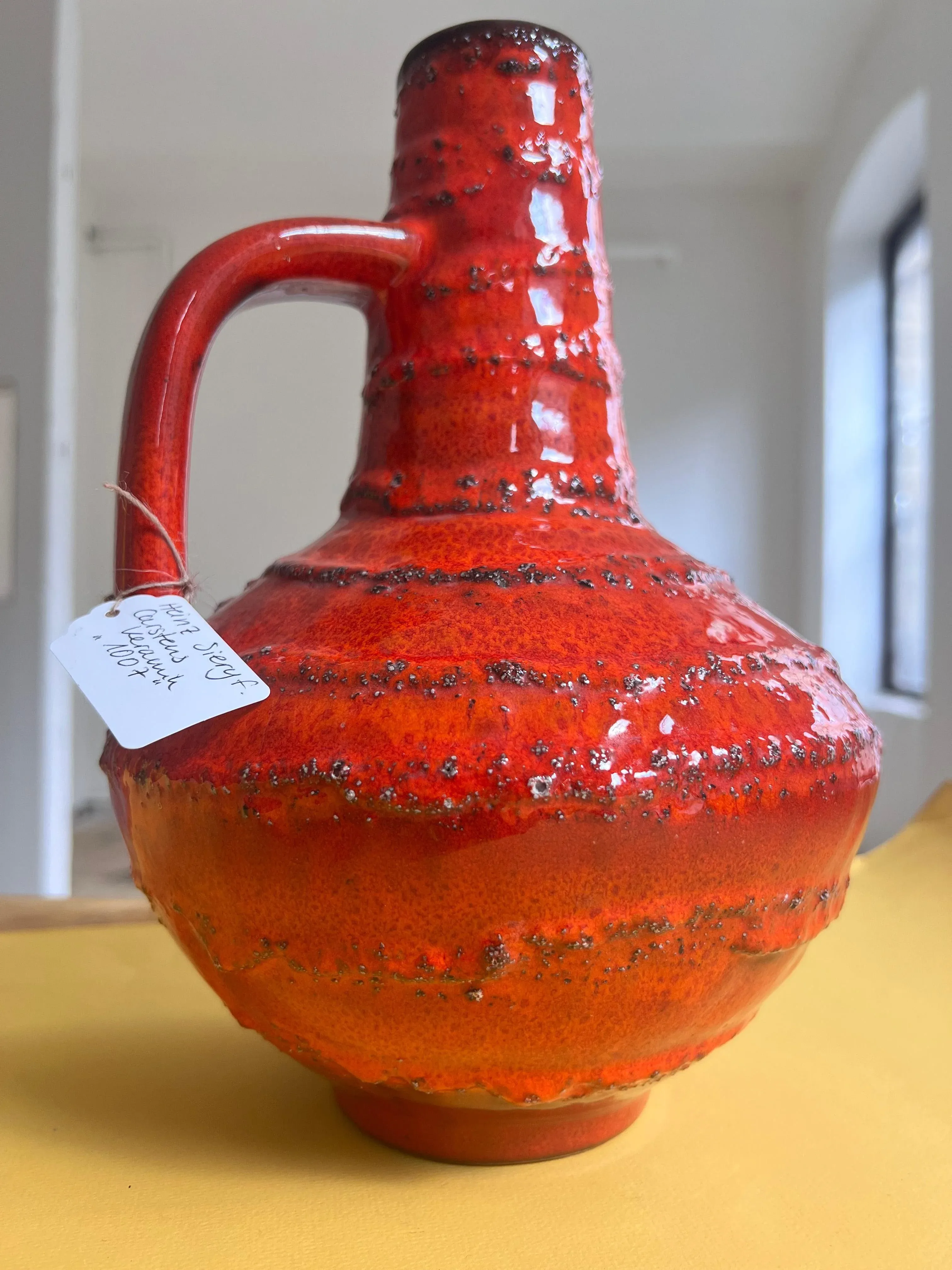 Fat Lava Vase 1007 by Heinz Siery for Carsten Keramik | Chairish